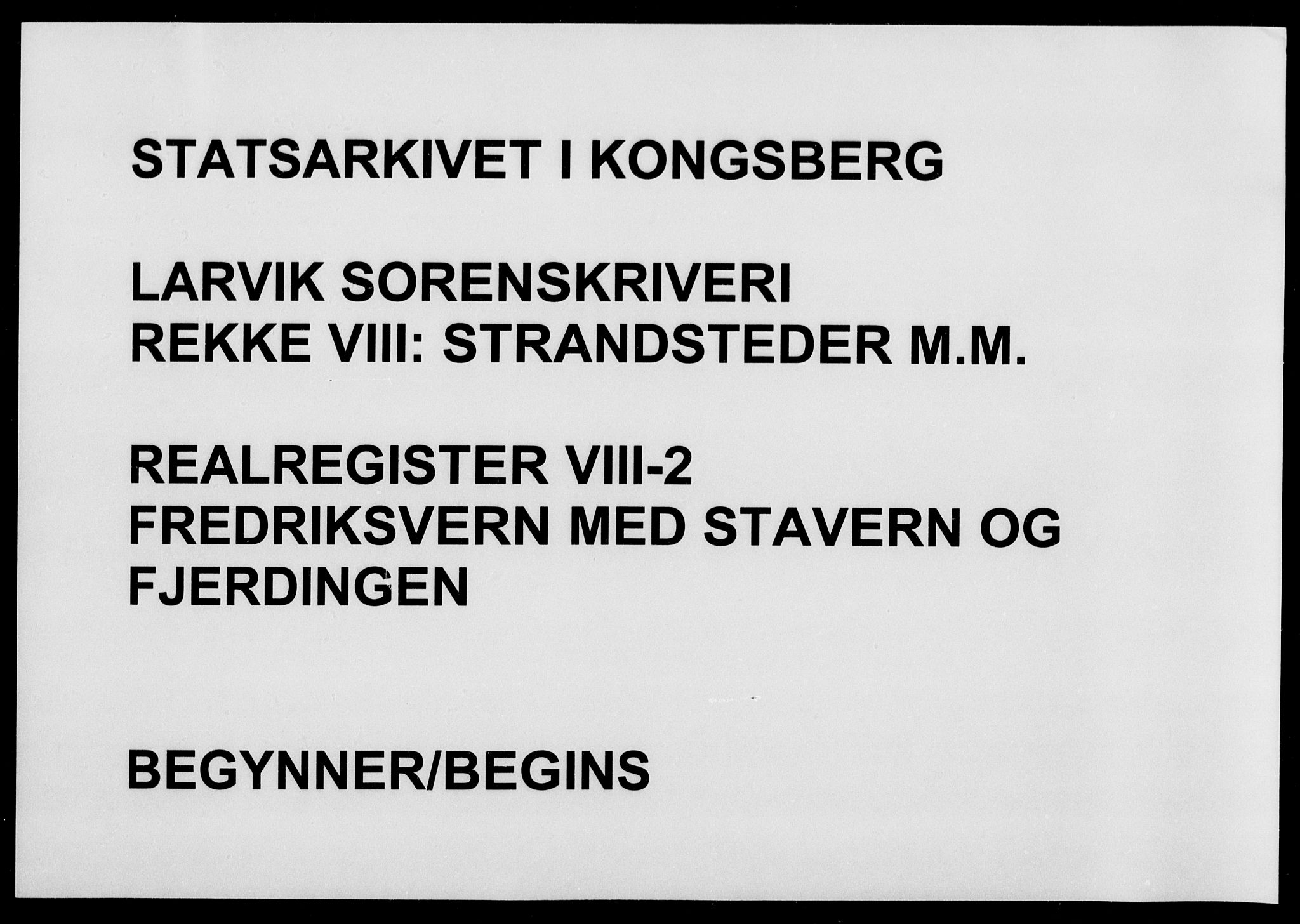 Larvik sorenskriveri, SAKO/A-83/G/Gb/Gbi/L0002: Panteregister nr. VIII 2