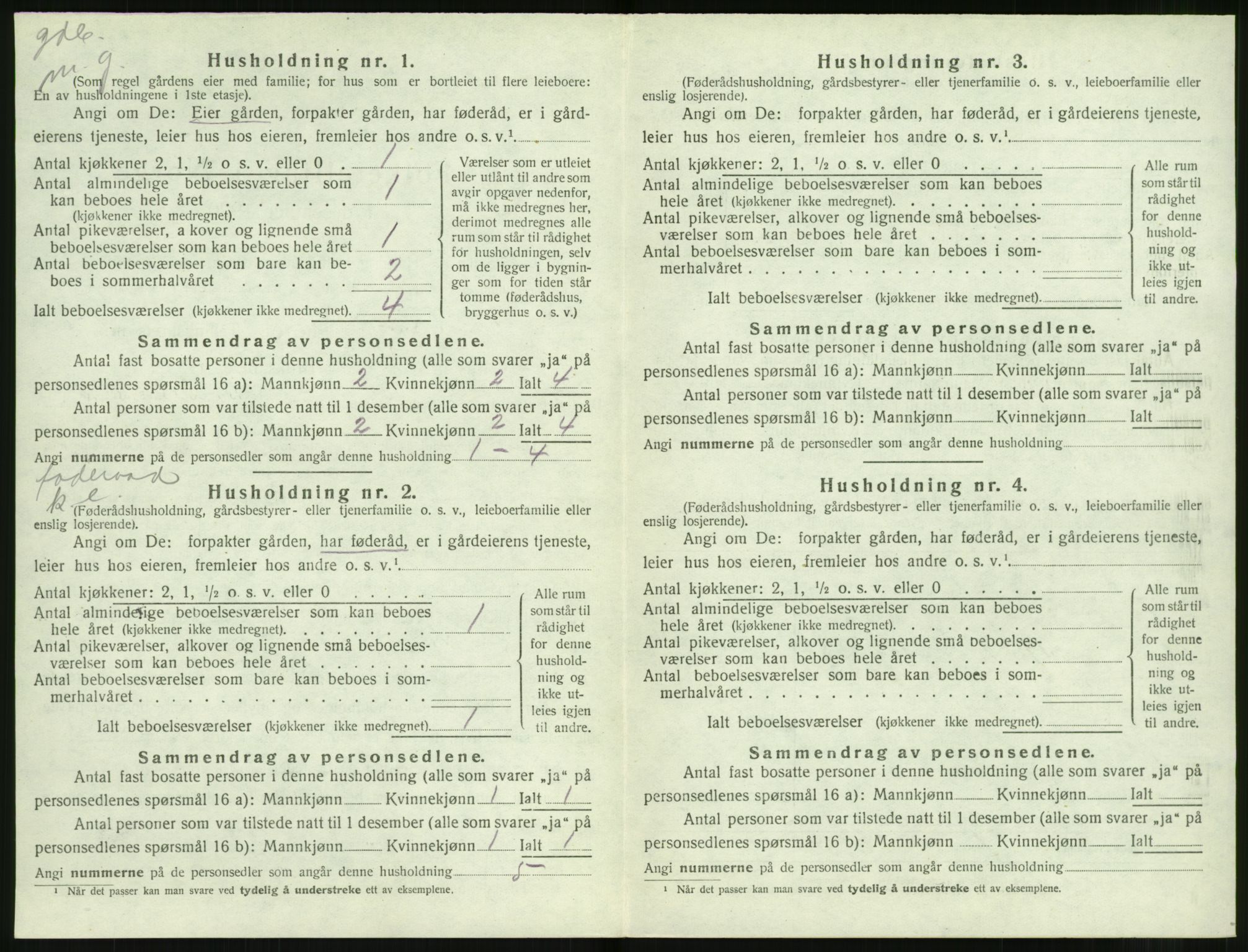 SAT, Folketelling 1920 for 1519 Volda herred, 1920, s. 1643