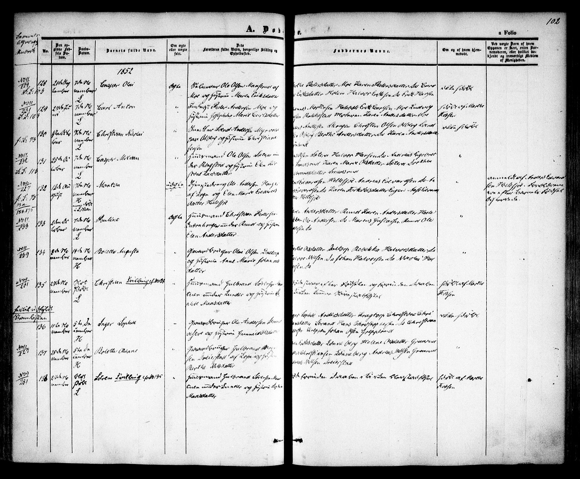 Høland prestekontor Kirkebøker, AV/SAO-A-10346a/F/Fa/L0009: Ministerialbok nr. I 9, 1846-1853, s. 102