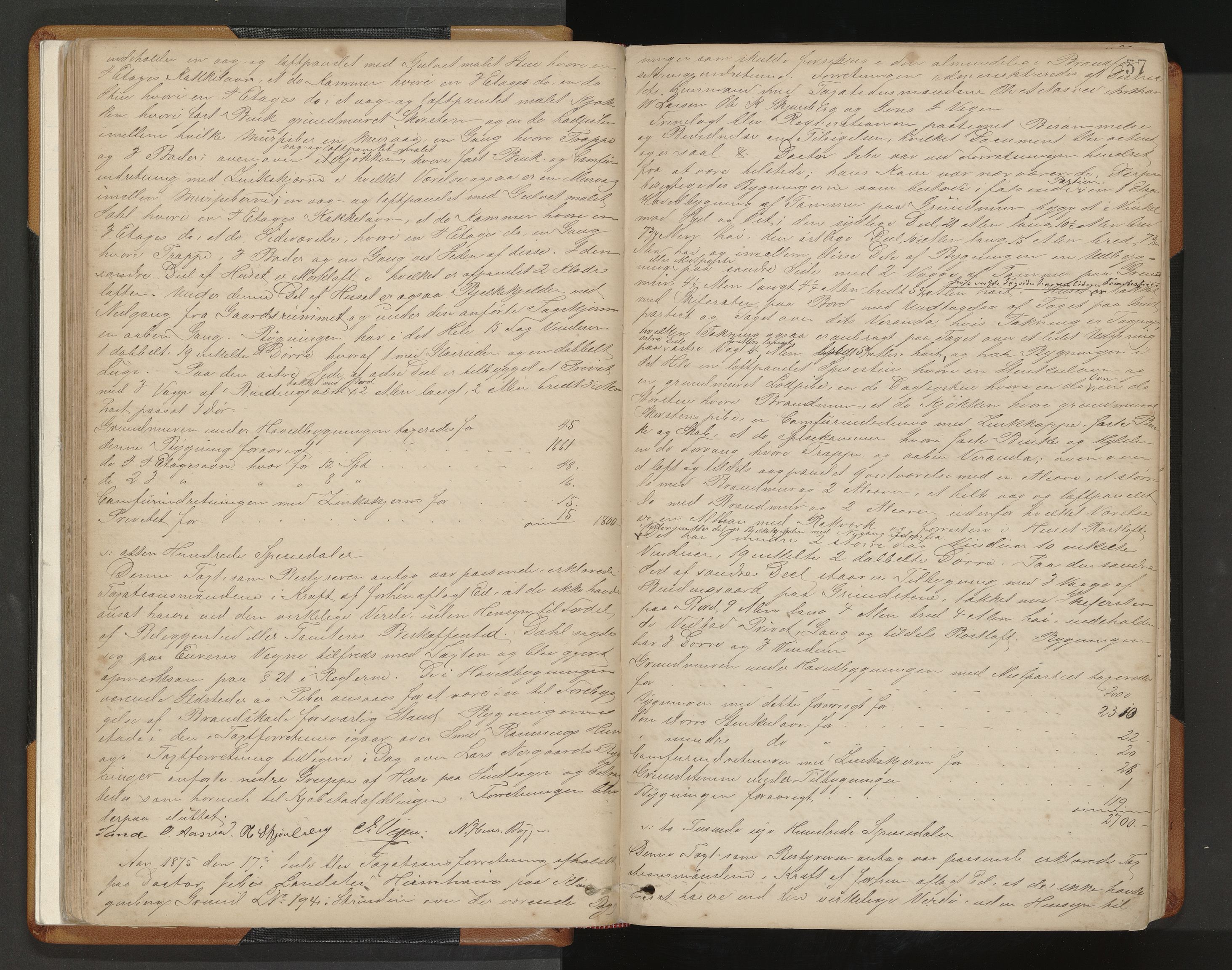 Norges Brannkasse Strinda, AV/SAT-A-5516/Fa/L0002: Branntakstprotokoll, 1874-1895, s. 57