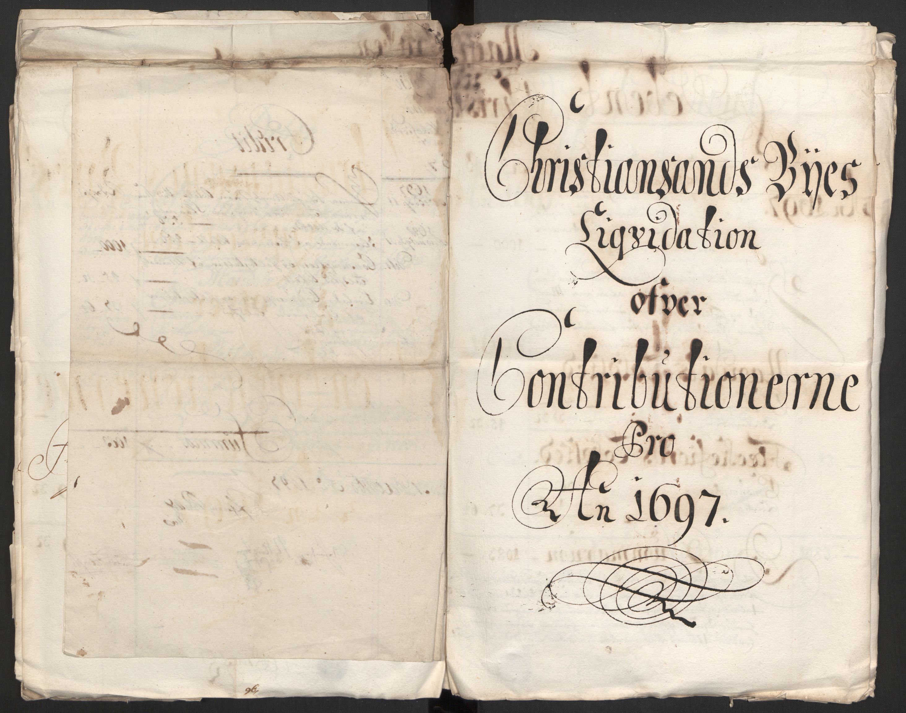 Rentekammeret inntil 1814, Reviderte regnskaper, Byregnskaper, AV/RA-EA-4066/R/Rm/L0258: [M1] Kontribusjonsregnskap, 1664-1700, s. 73