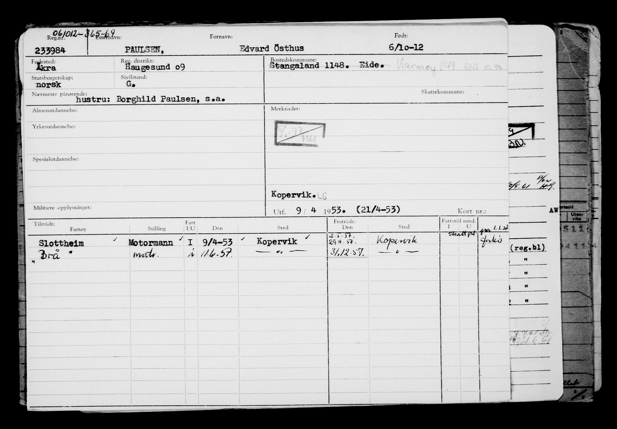 Direktoratet for sjømenn, AV/RA-S-3545/G/Gb/L0107: Hovedkort, 1912, s. 705