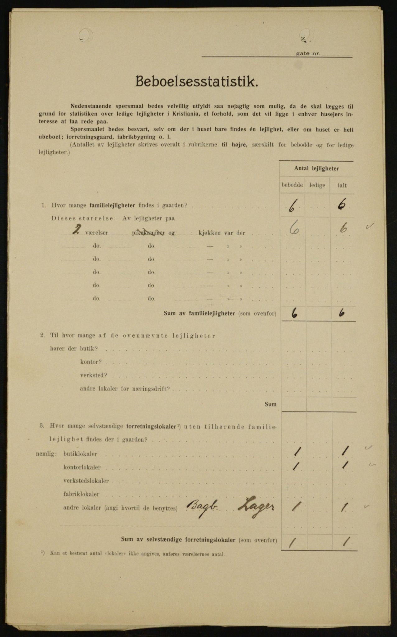 OBA, Kommunal folketelling 1.2.1909 for Kristiania kjøpstad, 1909, s. 33973