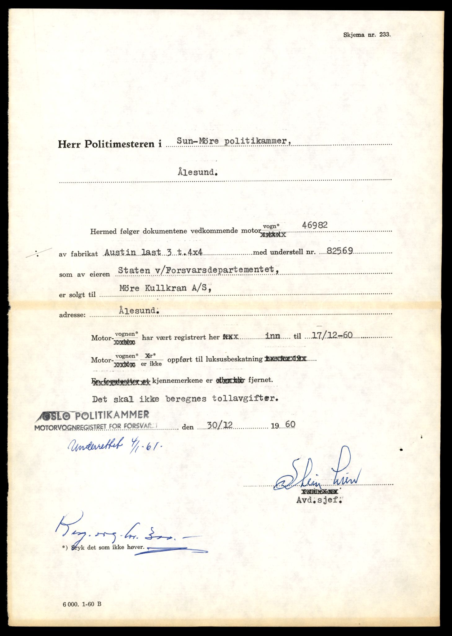 Møre og Romsdal vegkontor - Ålesund trafikkstasjon, AV/SAT-A-4099/F/Fe/L0036: Registreringskort for kjøretøy T 12831 - T 13030, 1927-1998, s. 193