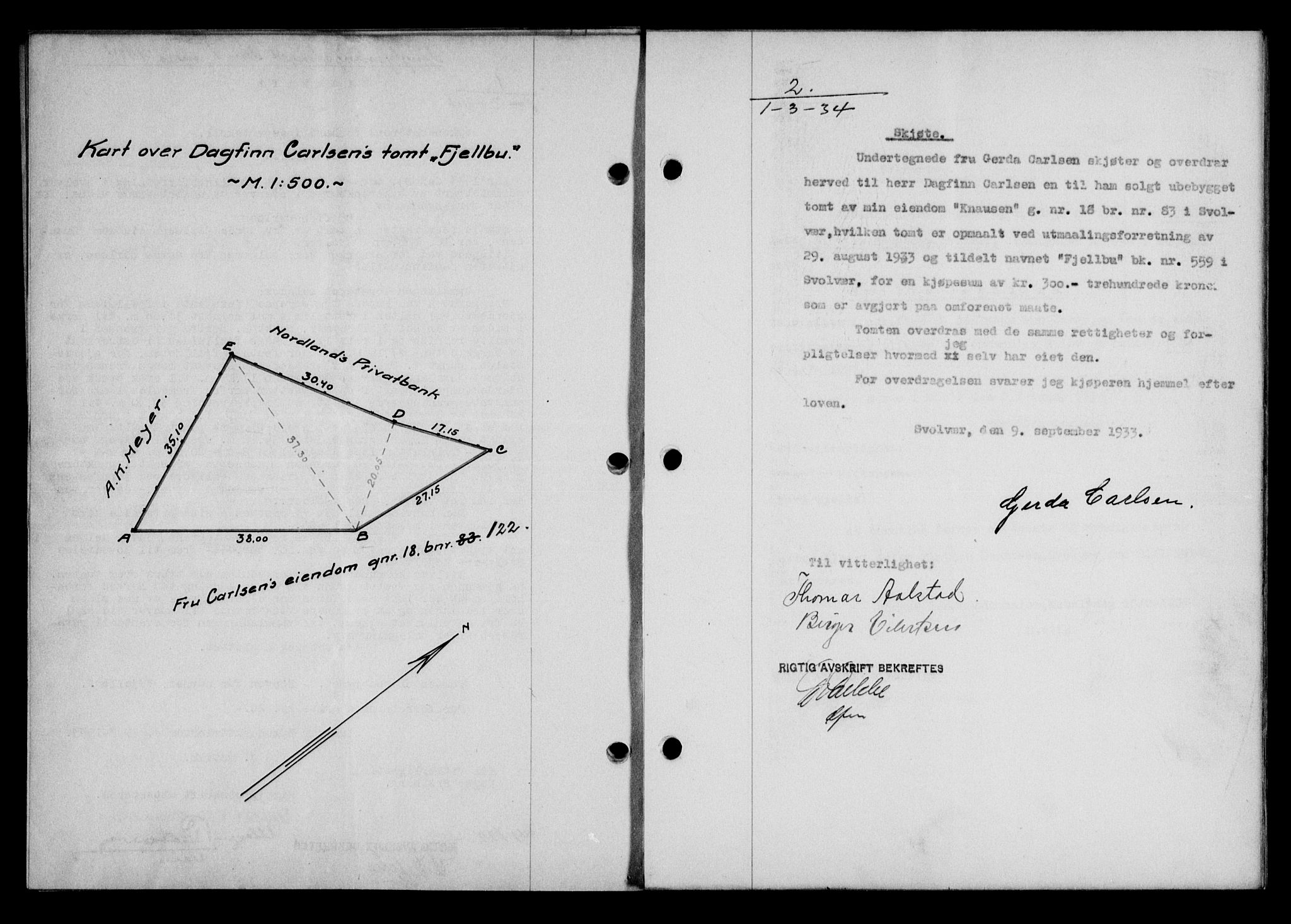 Lofoten sorenskriveri, SAT/A-0017/1/2/2C/L0029b: Pantebok nr. 29b, 1934-1934, Tingl.dato: 01.03.1934