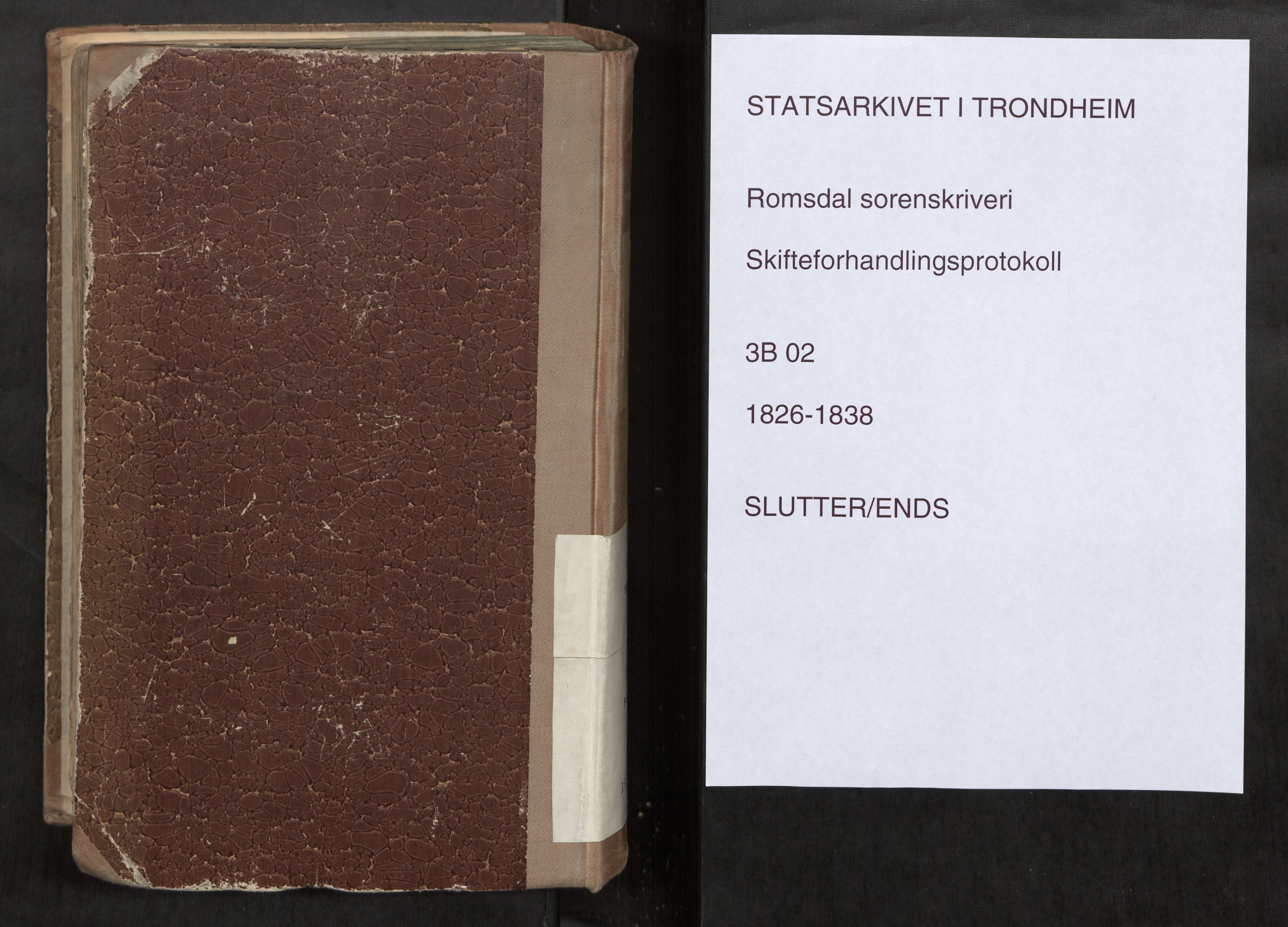 Romsdal sorenskriveri, AV/SAT-A-4149/1/3/3B/L0002: Skiftebehandlingsprotokoll, 1826-1838