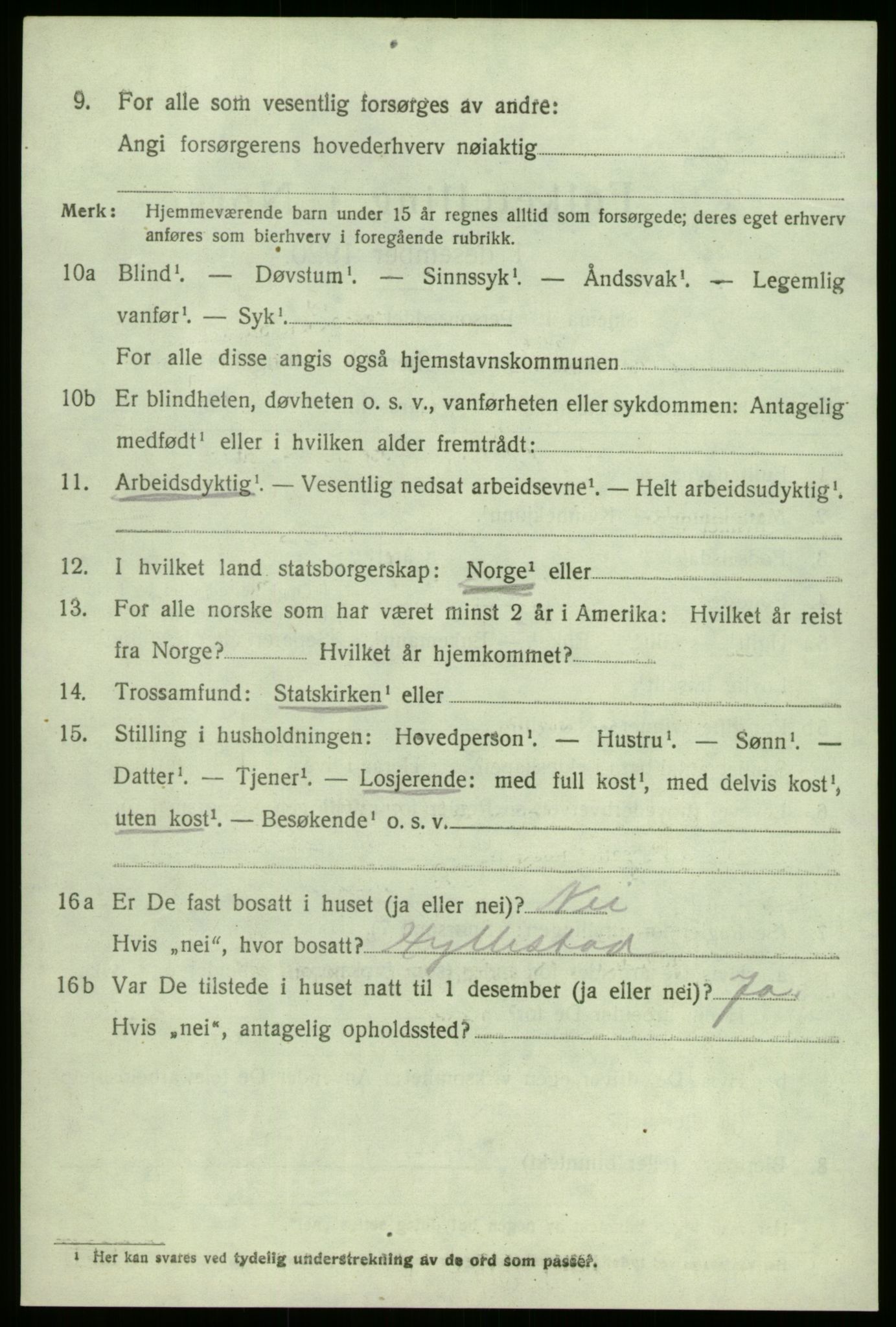 SAB, Folketelling 1920 for 1416 Kyrkjebø herred, 1920, s. 3918