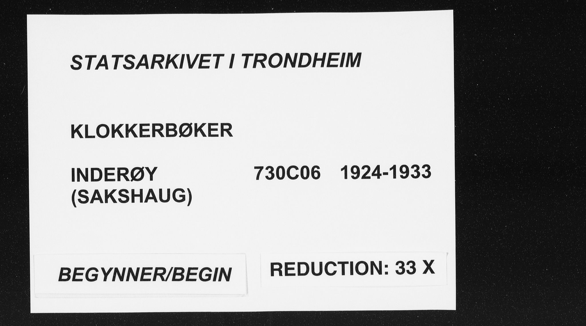 Ministerialprotokoller, klokkerbøker og fødselsregistre - Nord-Trøndelag, SAT/A-1458/730/L0303: Klokkerbok nr. 730C06, 1924-1933