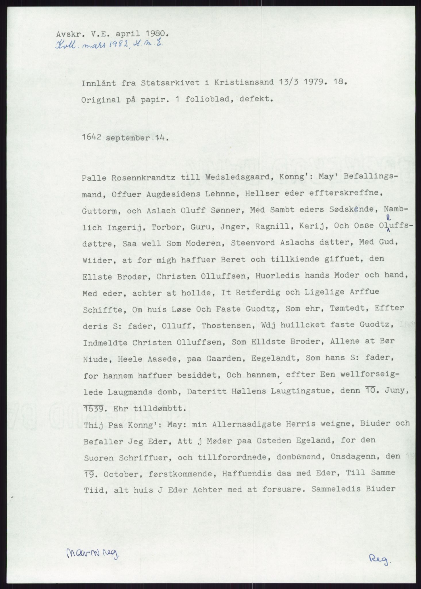 Samlinger til kildeutgivelse, Diplomavskriftsamlingen, AV/RA-EA-4053/H/Ha, s. 3031