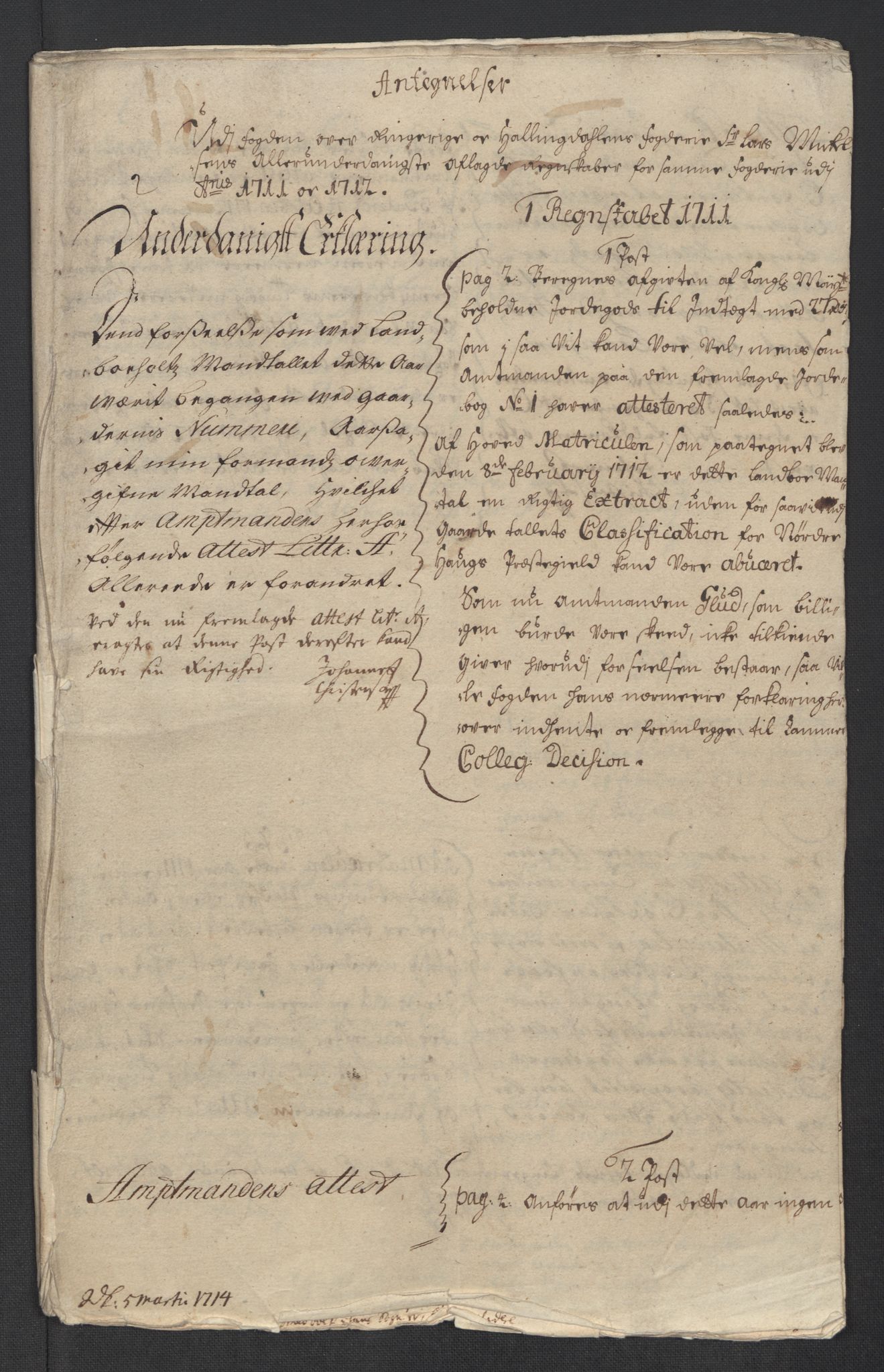 Rentekammeret inntil 1814, Reviderte regnskaper, Fogderegnskap, RA/EA-4092/R23/L1470: Fogderegnskap Ringerike og Hallingdal, 1712, s. 229