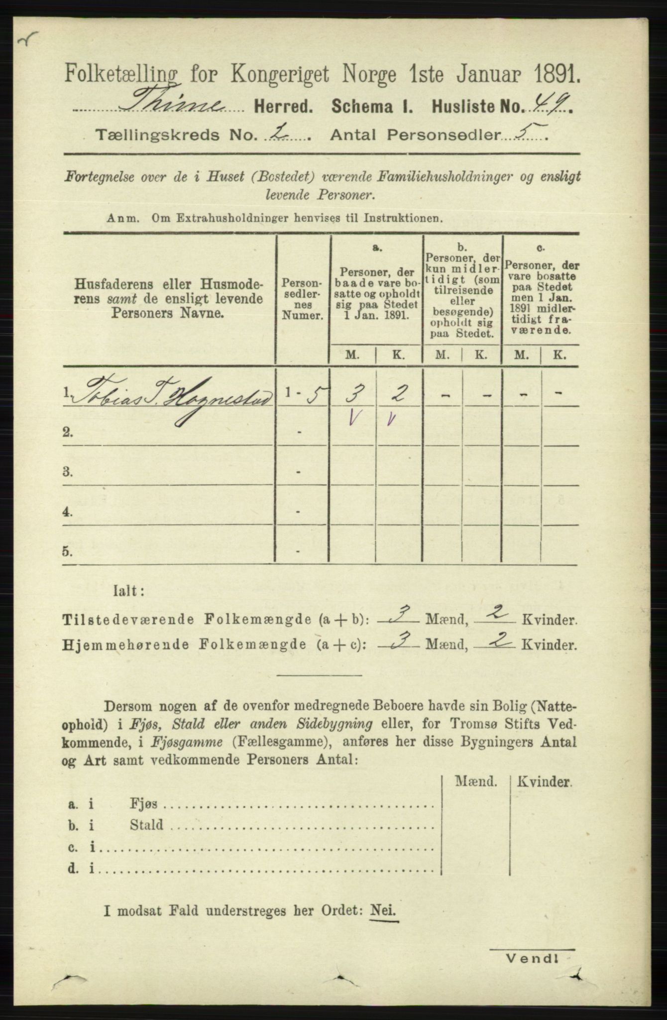 RA, Folketelling 1891 for 1121 Time herred, 1891, s. 668