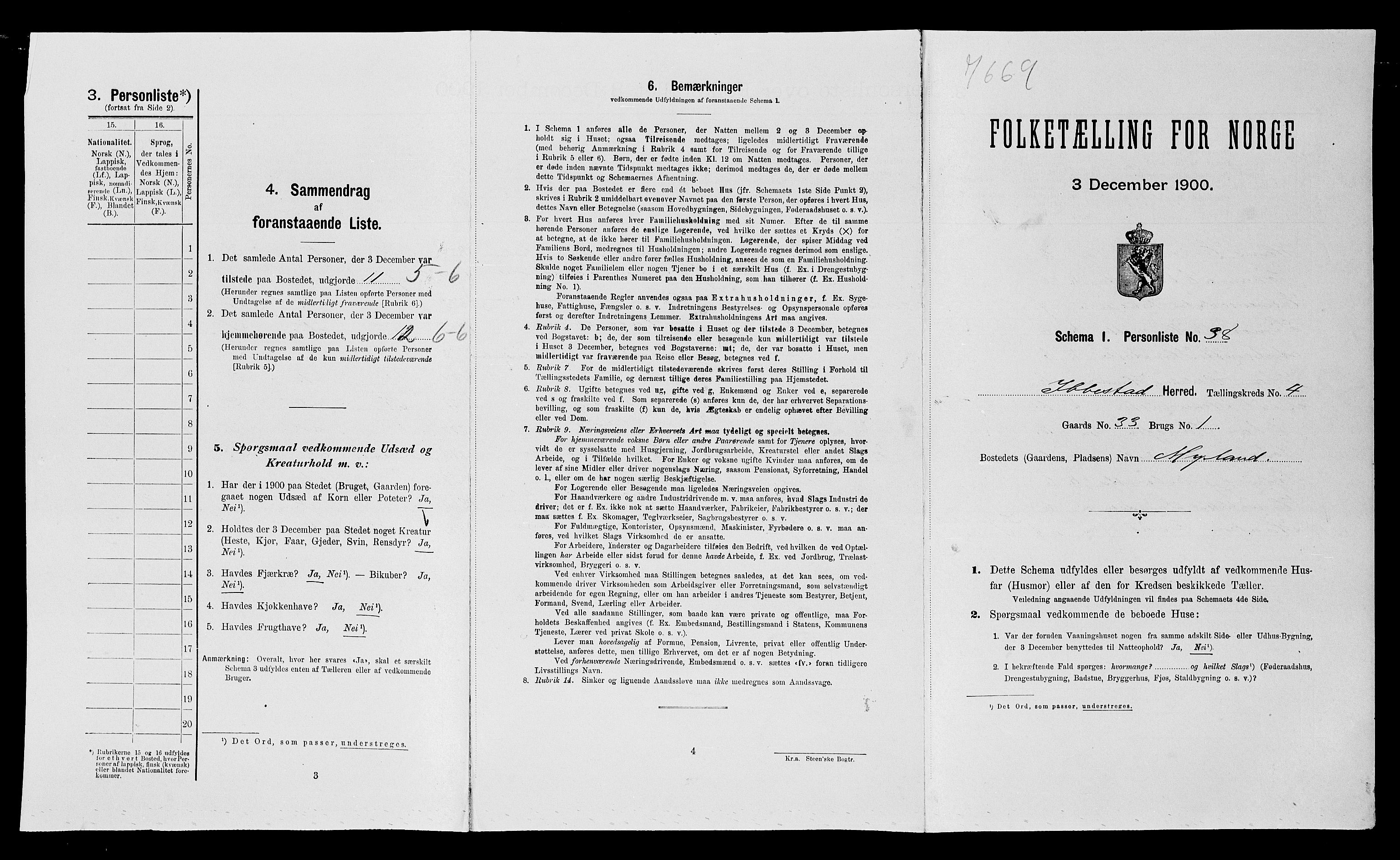 SATØ, Folketelling 1900 for 1917 Ibestad herred, 1900, s. 672