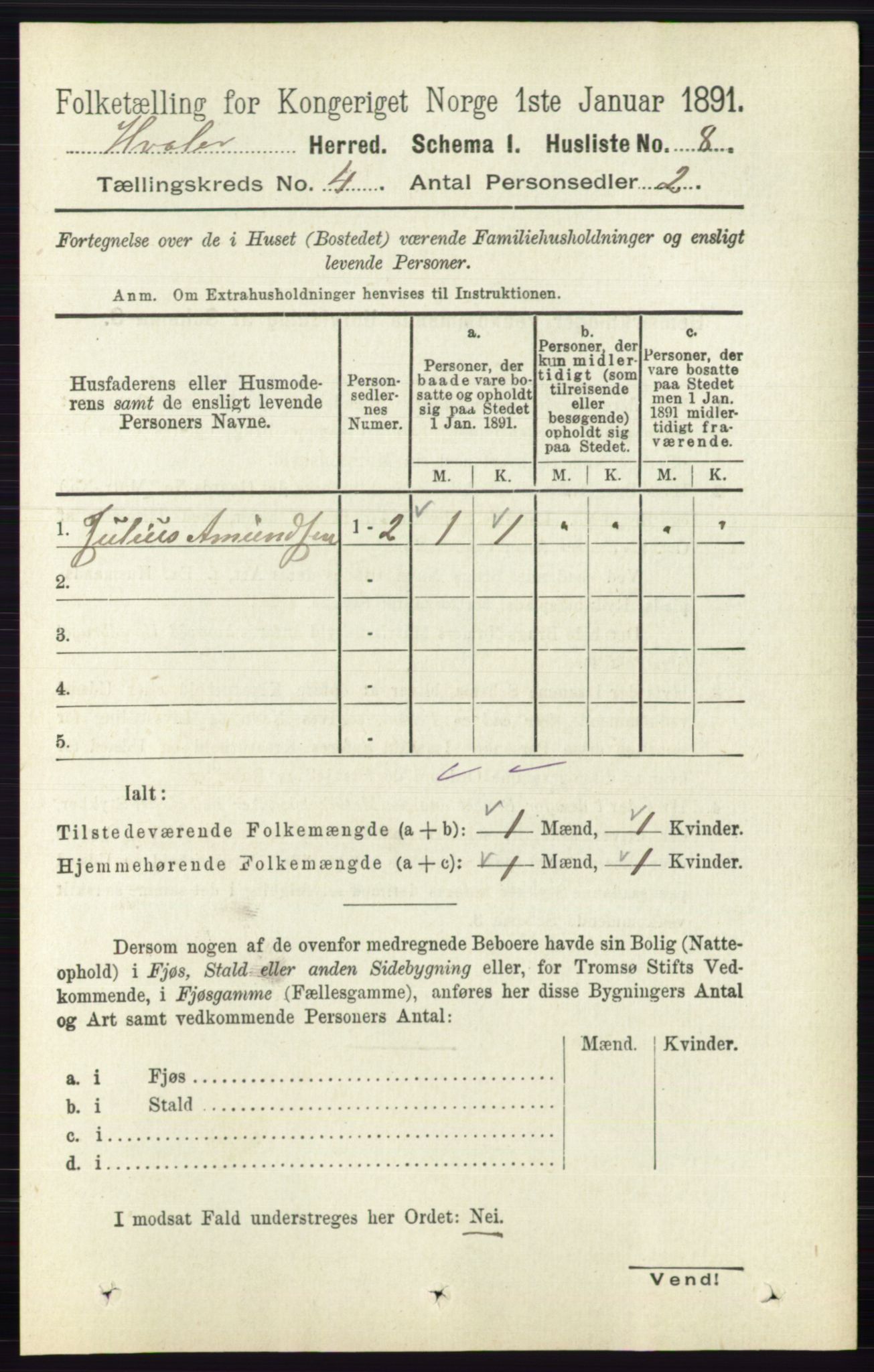 RA, Folketelling 1891 for 0111 Hvaler herred, 1891, s. 2567