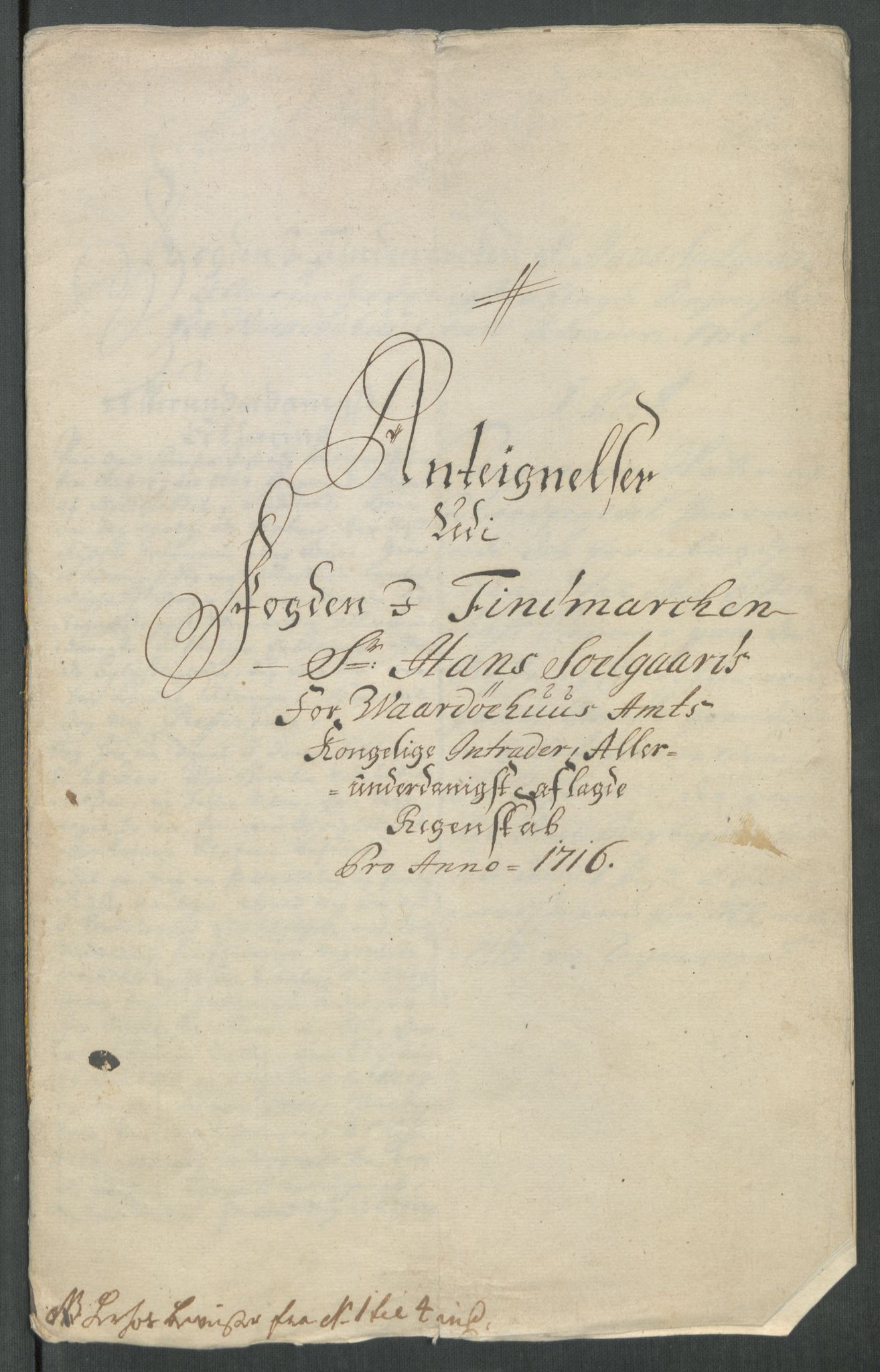 Rentekammeret inntil 1814, Reviderte regnskaper, Fogderegnskap, RA/EA-4092/R69/L4857: Fogderegnskap Finnmark/Vardøhus, 1716-1718, s. 172