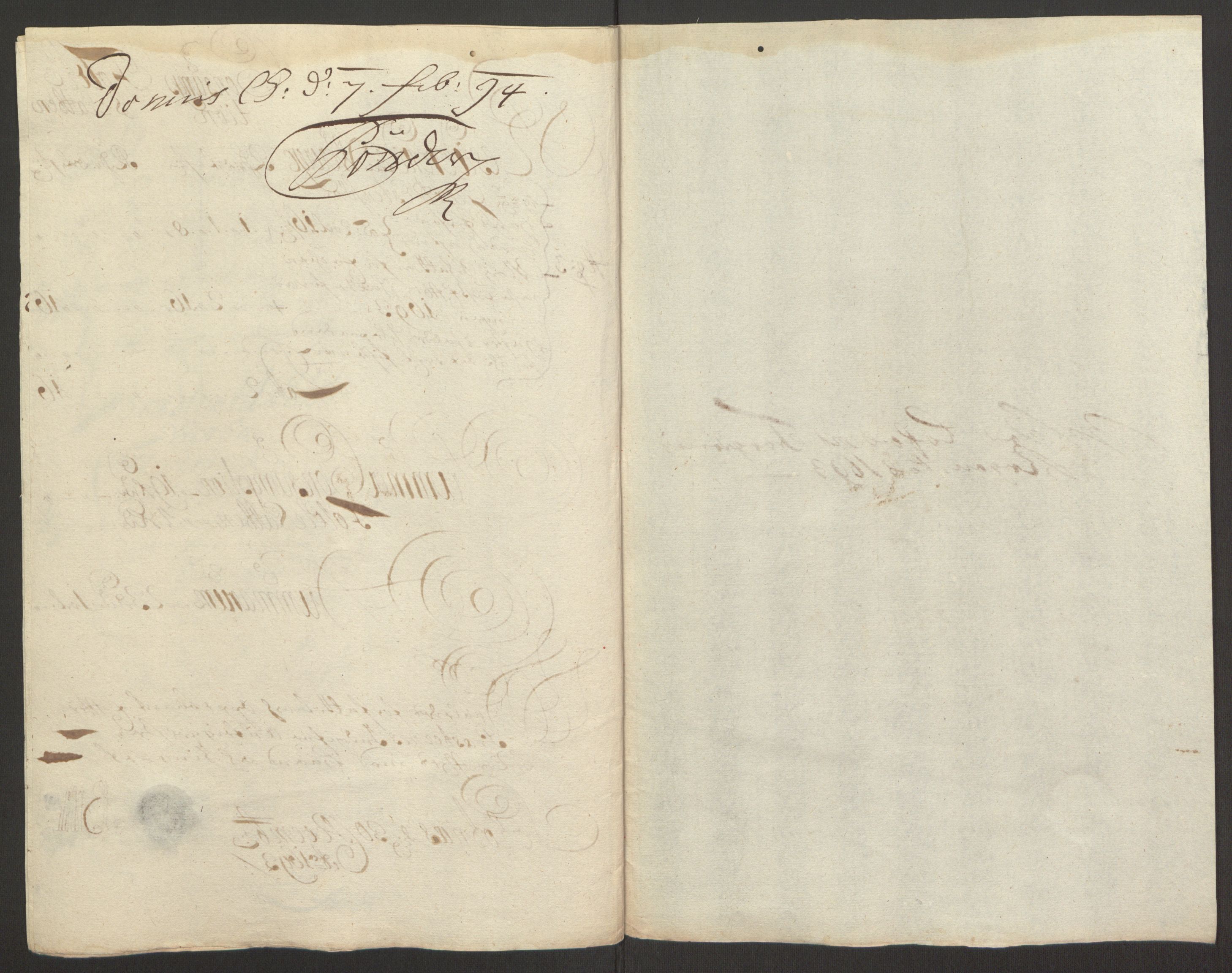 Rentekammeret inntil 1814, Reviderte regnskaper, Fogderegnskap, RA/EA-4092/R67/L4675: Fogderegnskap Vesterålen, Andenes og Lofoten, 1691-1693, s. 273
