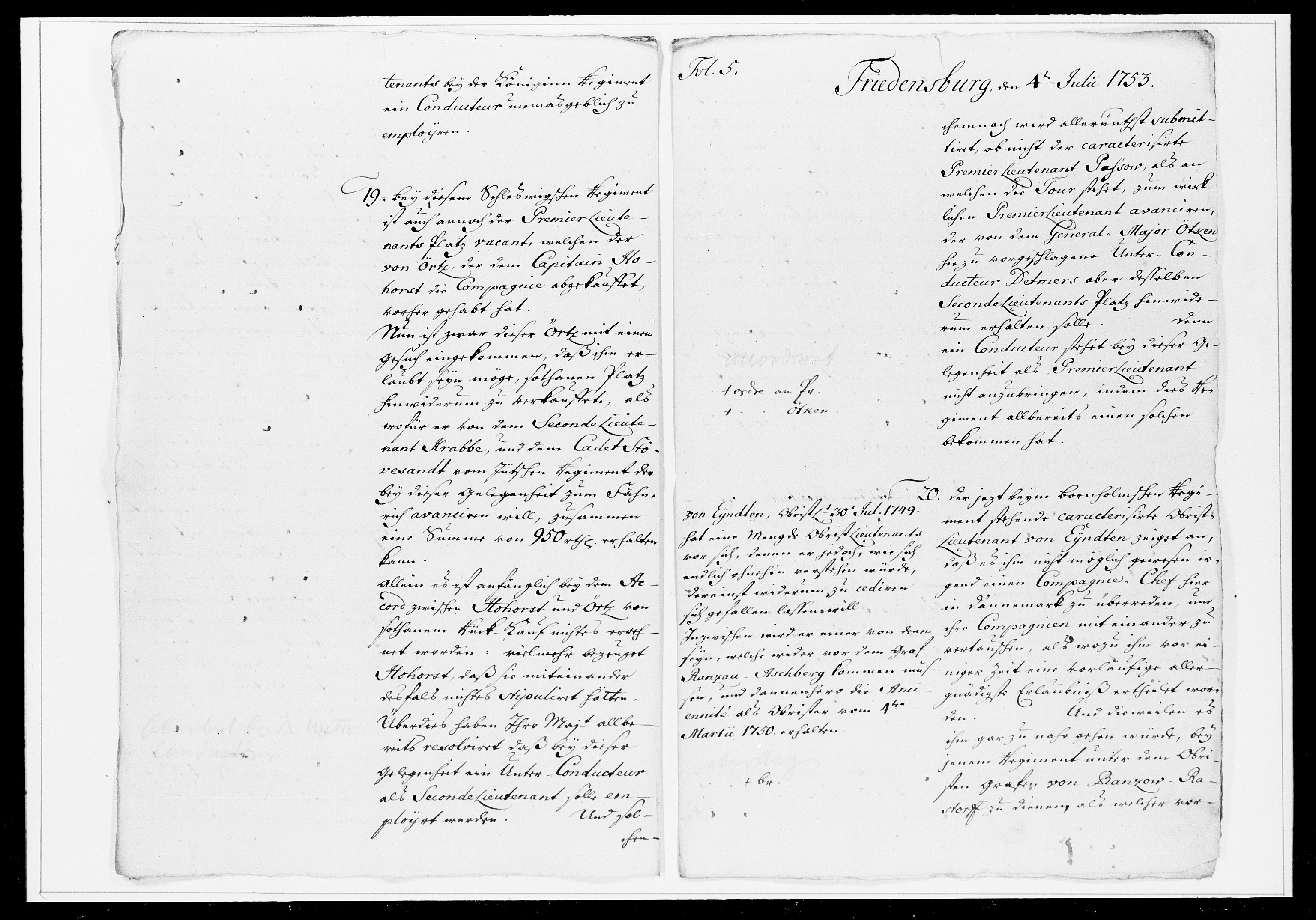 Krigskollegiet, Krigskancelliet, DRA/A-0006/-/1241-1247: Refererede sager, 1753, s. 209