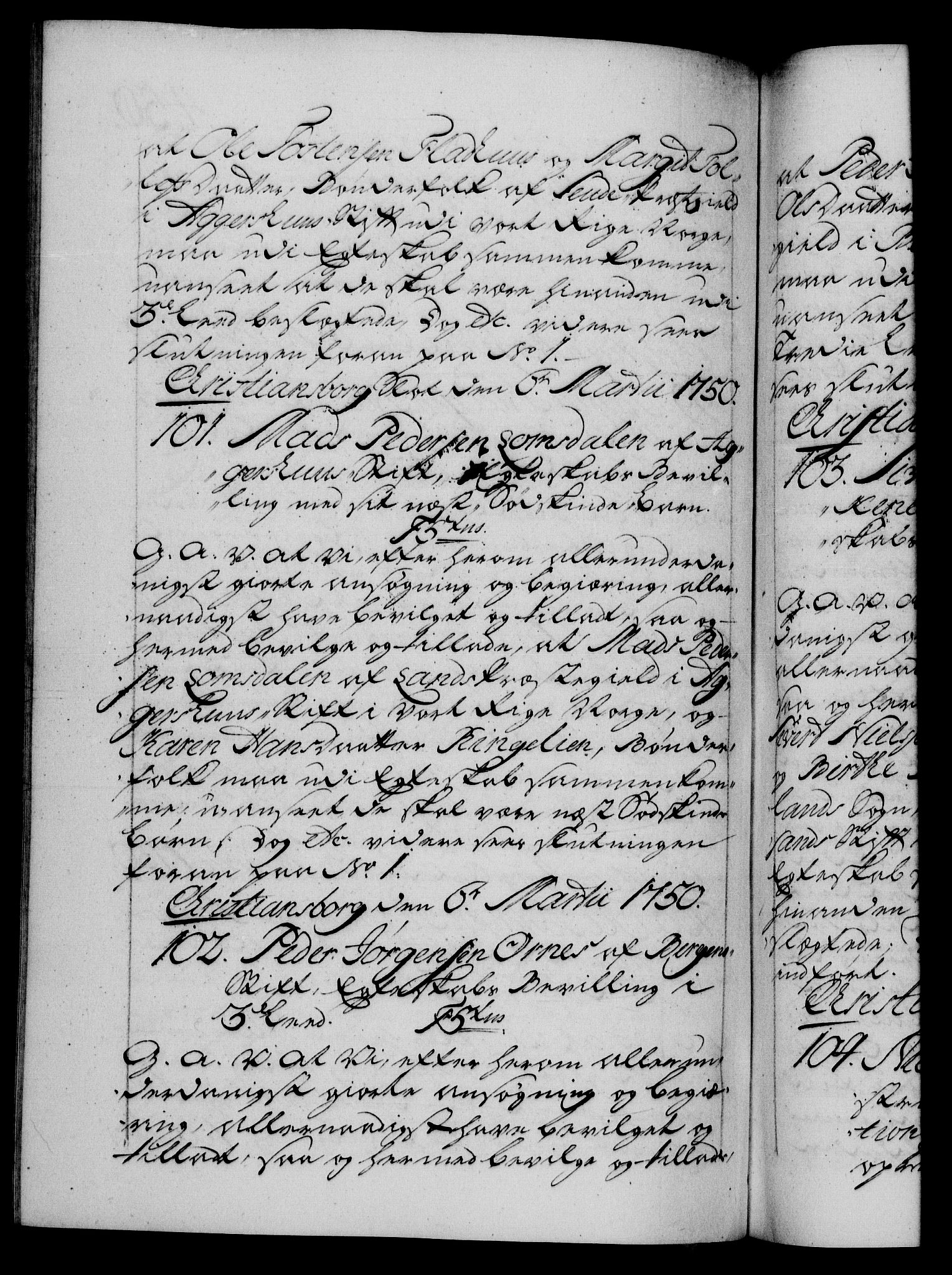Danske Kanselli 1572-1799, RA/EA-3023/F/Fc/Fca/Fcaa/L0036: Norske registre, 1749-1750, s. 450b