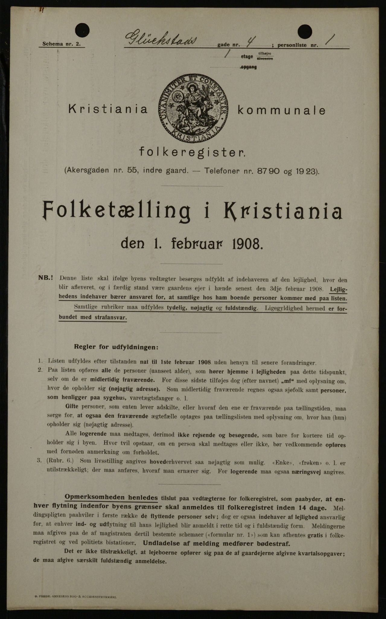OBA, Kommunal folketelling 1.2.1908 for Kristiania kjøpstad, 1908, s. 26472