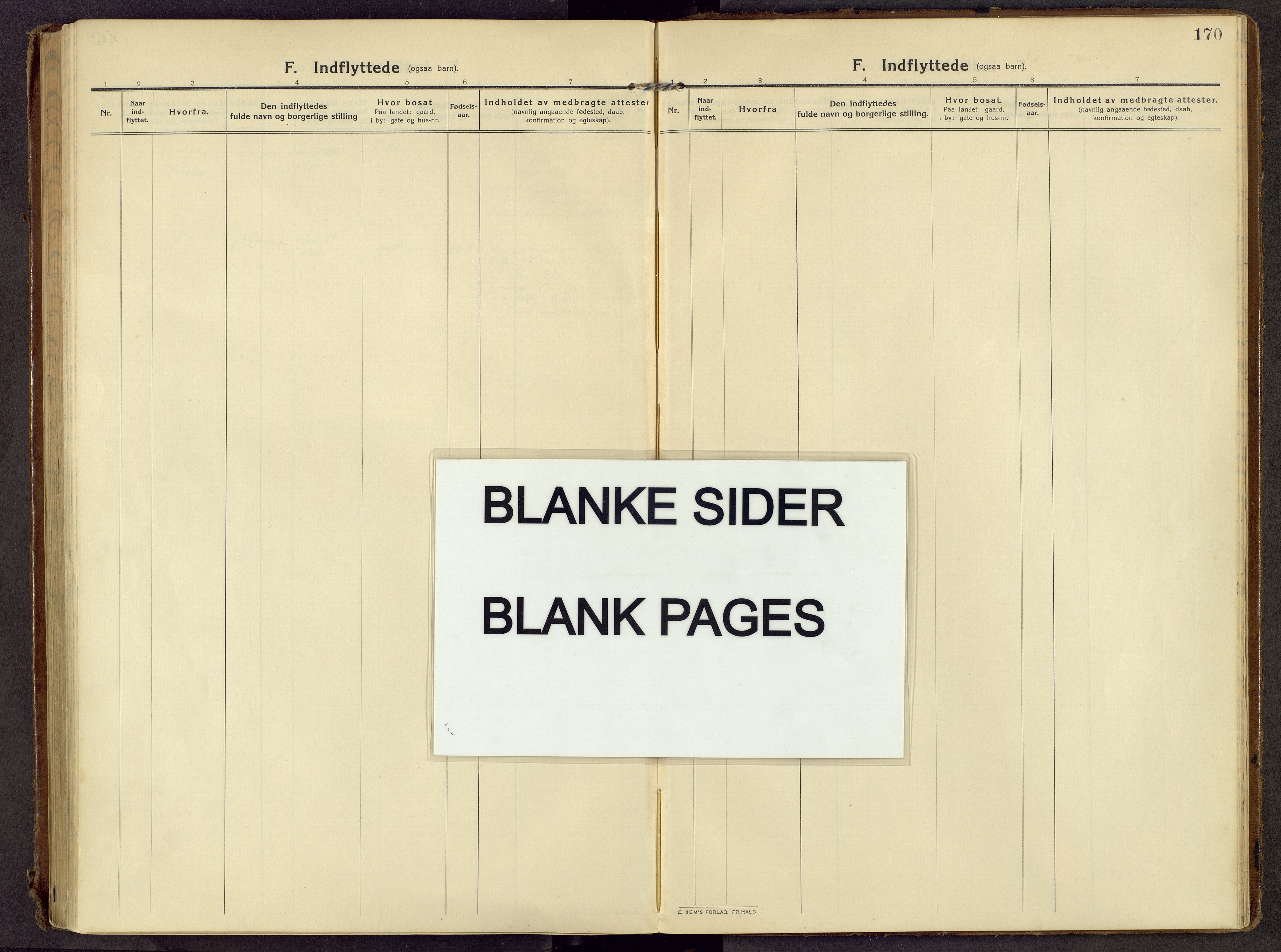 Øystre Slidre prestekontor, AV/SAH-PREST-138/H/Ha/Haa/L0007: Ministerialbok nr. 7, 1911-1931, s. 170