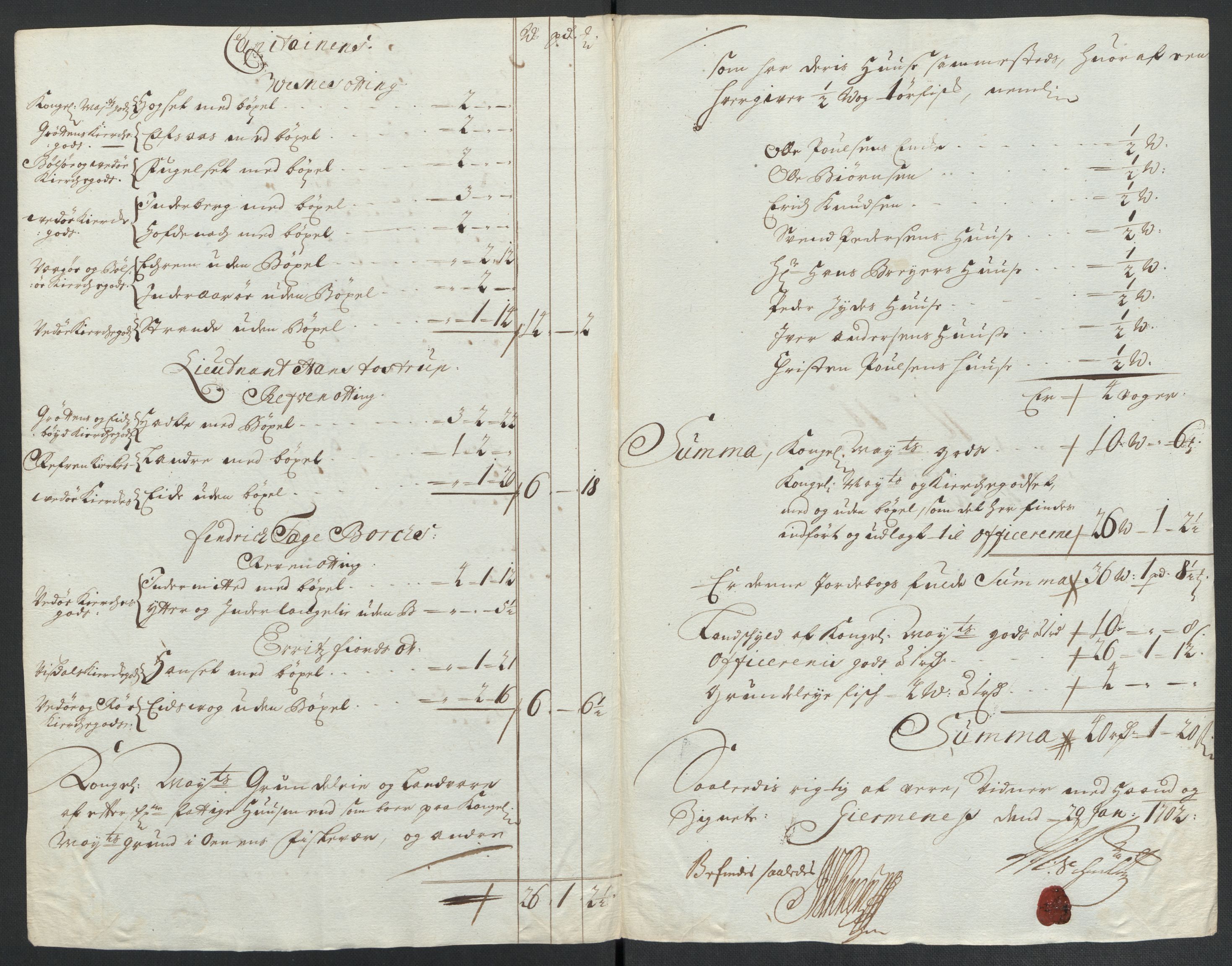 Rentekammeret inntil 1814, Reviderte regnskaper, Fogderegnskap, AV/RA-EA-4092/R55/L3655: Fogderegnskap Romsdal, 1701-1702, s. 92