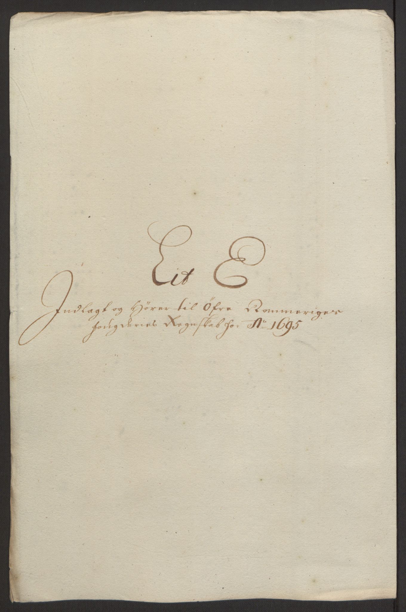 Rentekammeret inntil 1814, Reviderte regnskaper, Fogderegnskap, RA/EA-4092/R12/L0707: Fogderegnskap Øvre Romerike, 1695, s. 55