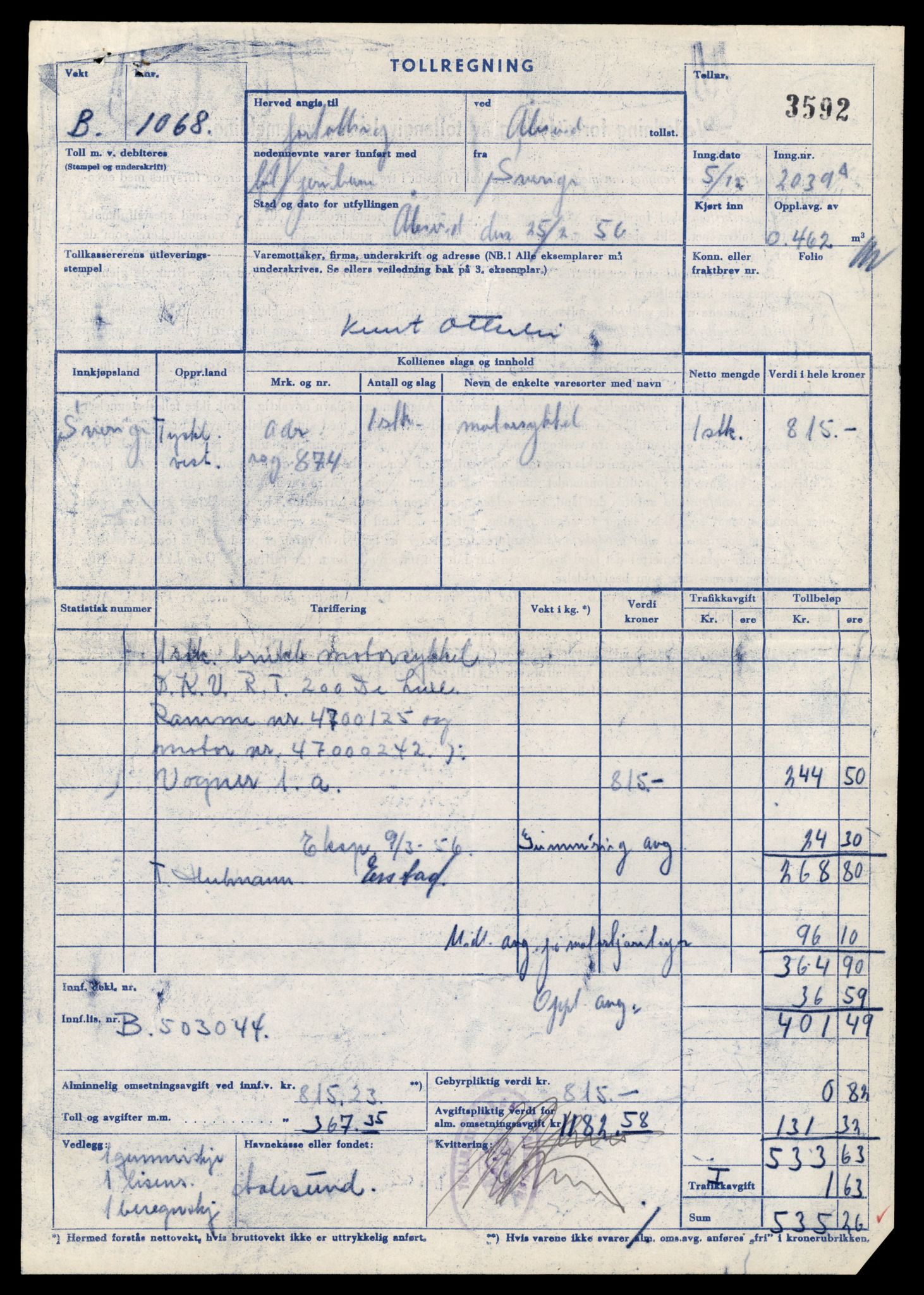 Møre og Romsdal vegkontor - Ålesund trafikkstasjon, AV/SAT-A-4099/F/Fe/L0039: Registreringskort for kjøretøy T 13361 - T 13530, 1927-1998, s. 1401