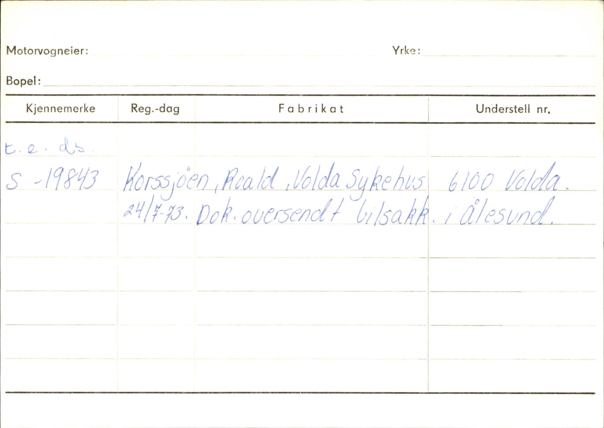 Statens vegvesen, Sogn og Fjordane vegkontor, AV/SAB-A-5301/4/F/L0130: Eigarregister Eid T-Å. Høyanger A-O, 1945-1975, s. 1808