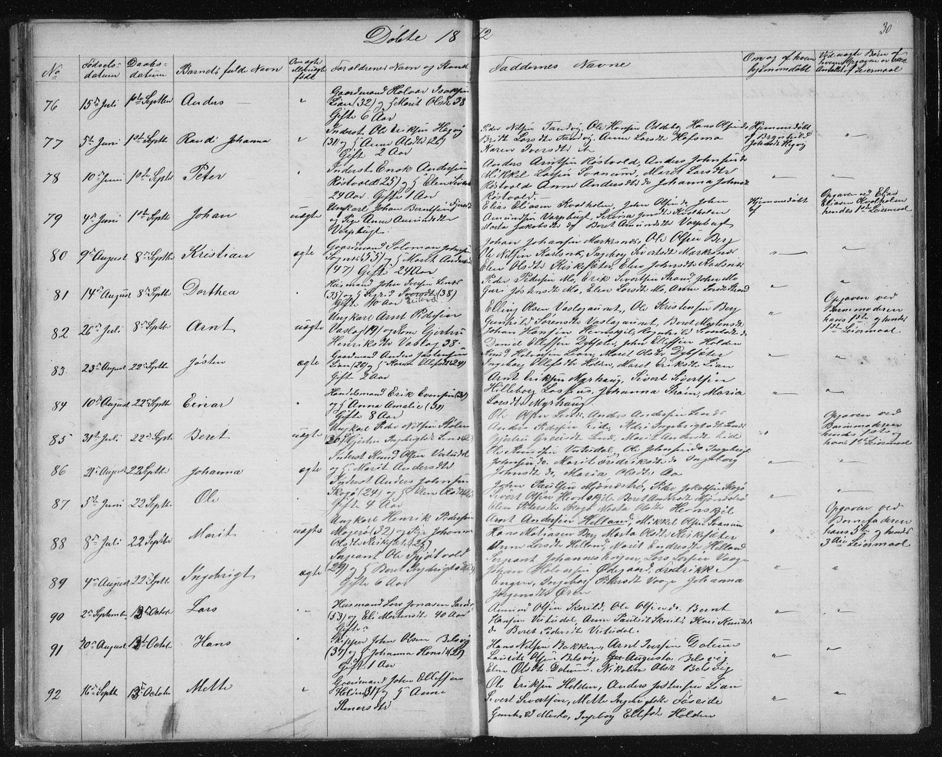 Ministerialprotokoller, klokkerbøker og fødselsregistre - Sør-Trøndelag, AV/SAT-A-1456/630/L0503: Klokkerbok nr. 630C01, 1869-1878, s. 30