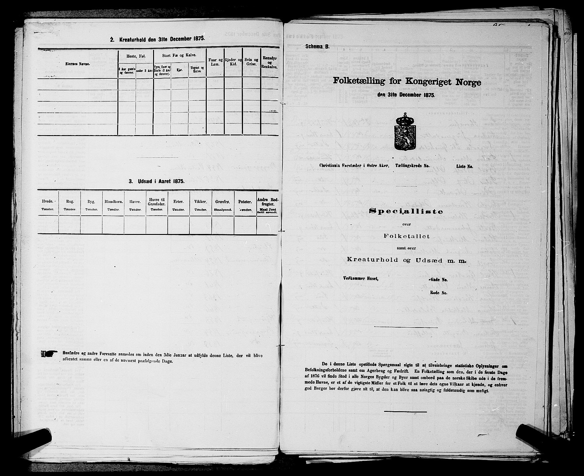 RA, Folketelling 1875 for 0218bP Østre Aker prestegjeld, 1875, s. 2273