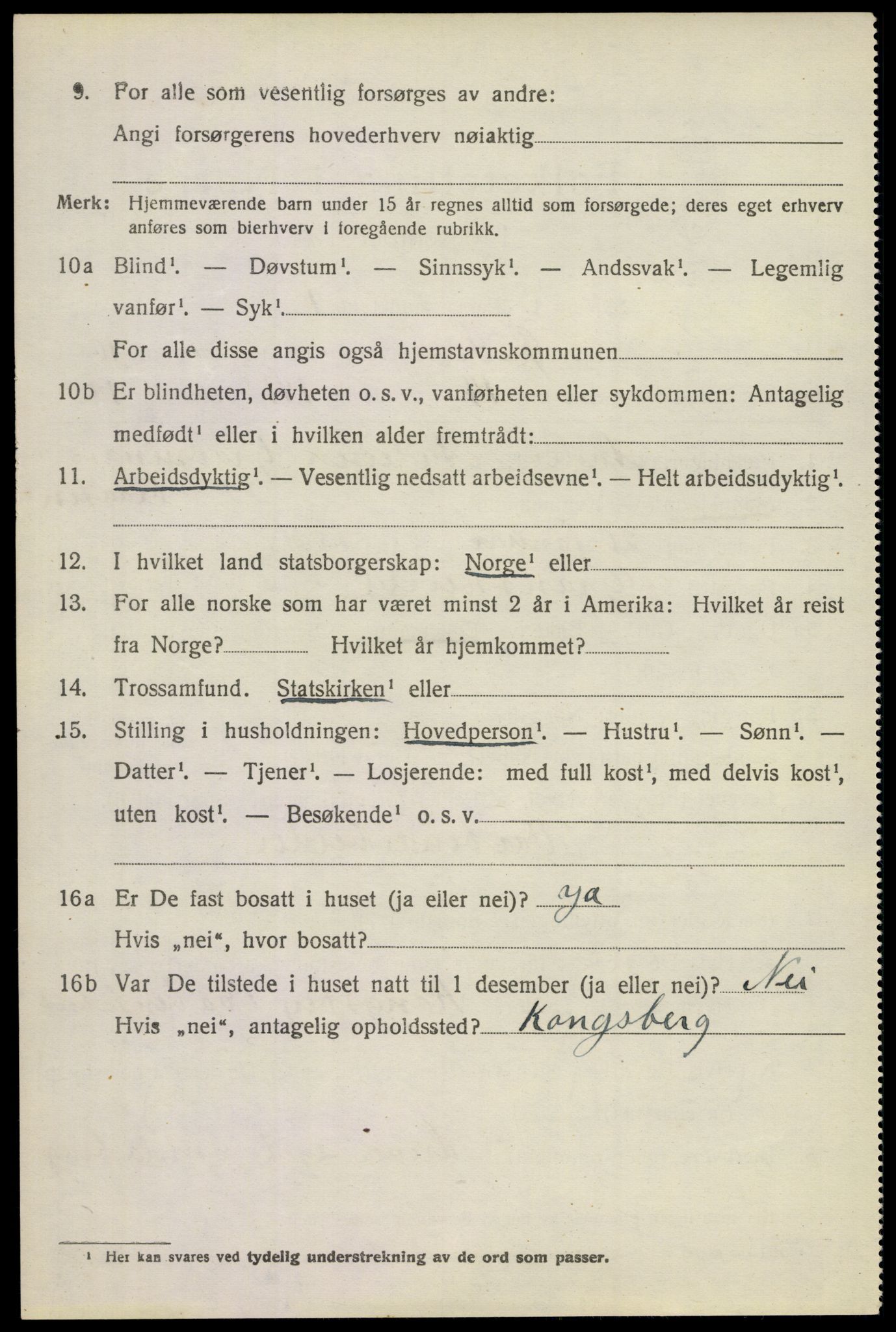 SAKO, Folketelling 1920 for 0630 Øvre Sandsvær herred, 1920, s. 5697