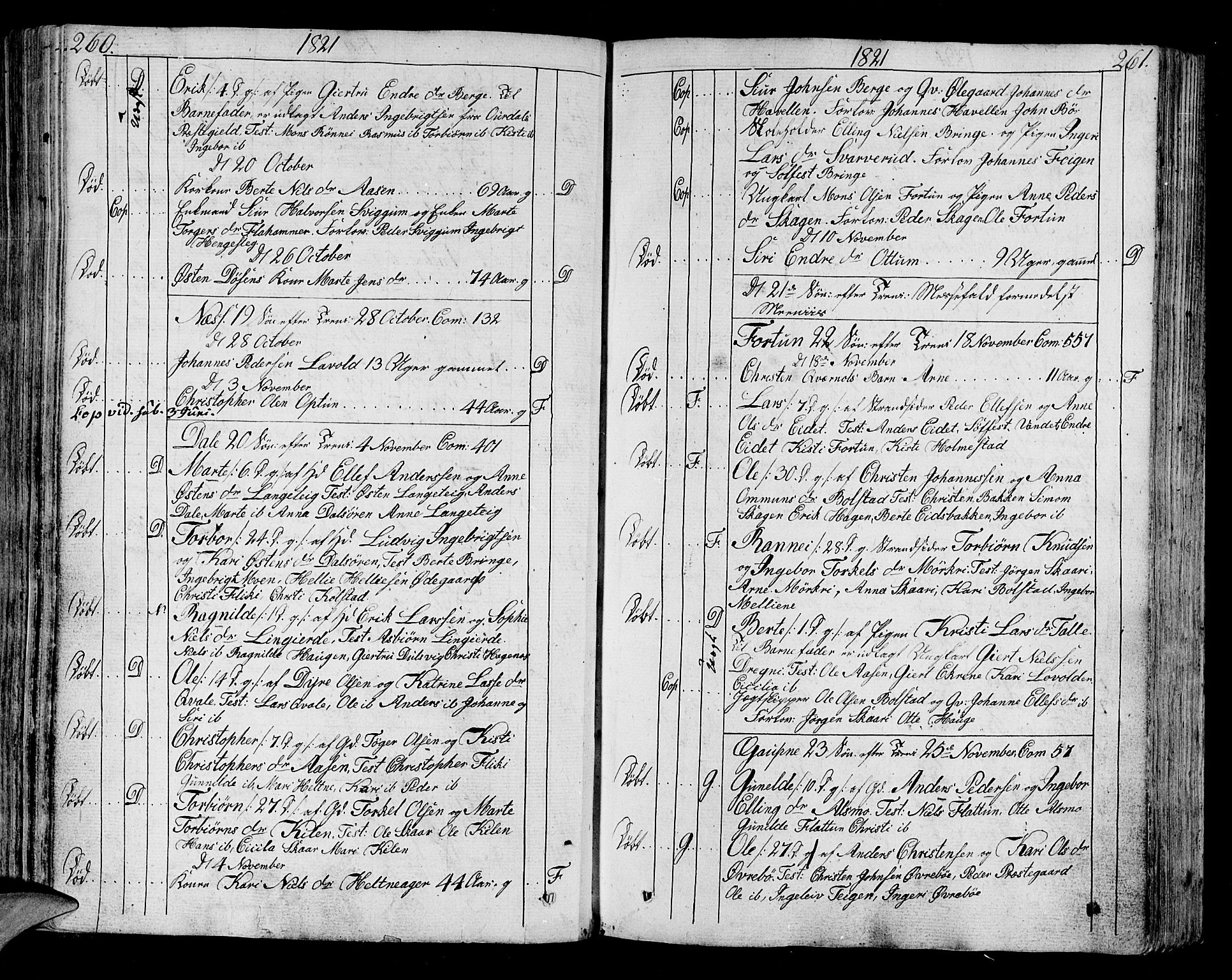 Luster sokneprestembete, AV/SAB-A-81101/H/Haa/Haaa/L0003: Ministerialbok nr. A 3, 1803-1821, s. 260-261