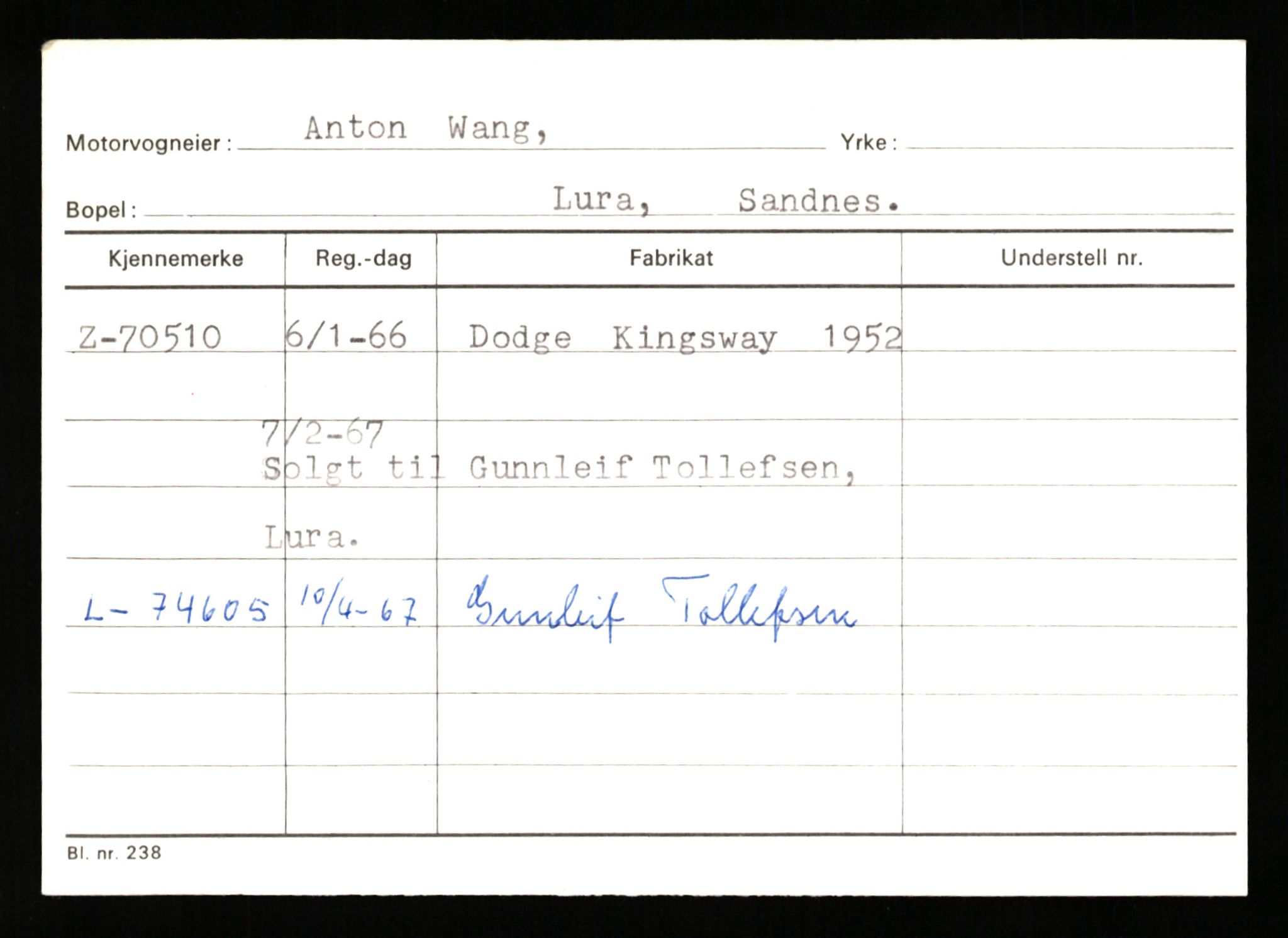 Stavanger trafikkstasjon, AV/SAST-A-101942/0/G/L0008: Registreringsnummer: 67519 - 84533, 1930-1971, s. 397