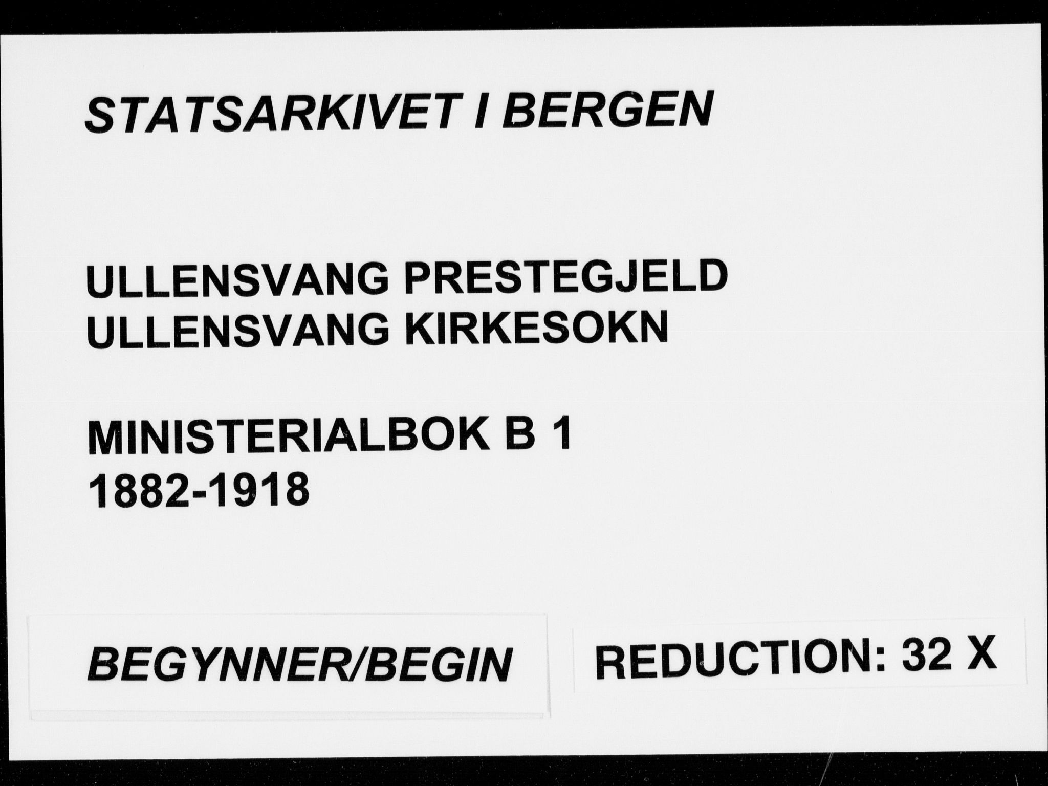 Ullensvang sokneprestembete, SAB/A-78701/H/Haa: Ministerialbok nr. B  1, 1882-1918