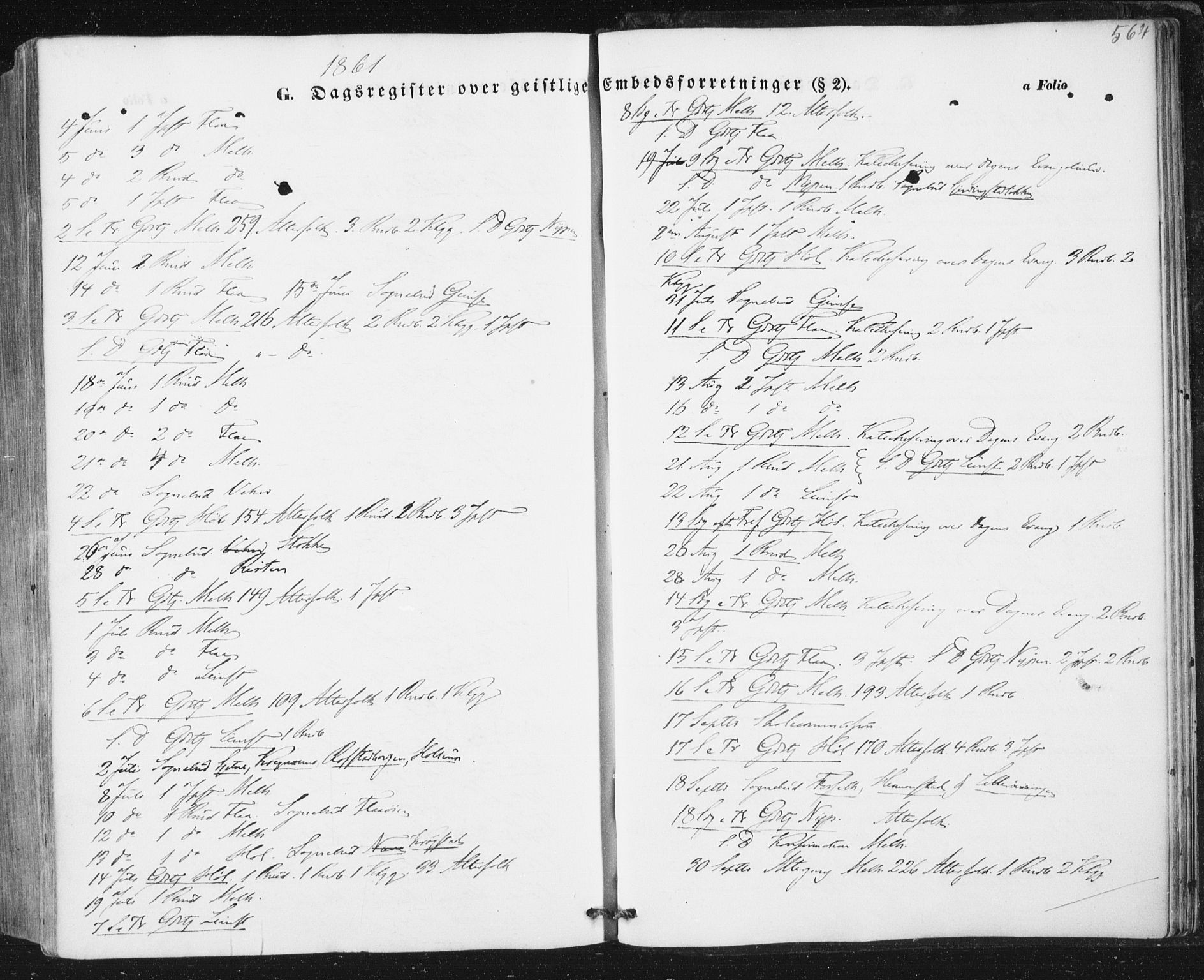 Ministerialprotokoller, klokkerbøker og fødselsregistre - Sør-Trøndelag, AV/SAT-A-1456/691/L1076: Ministerialbok nr. 691A08, 1852-1861, s. 564