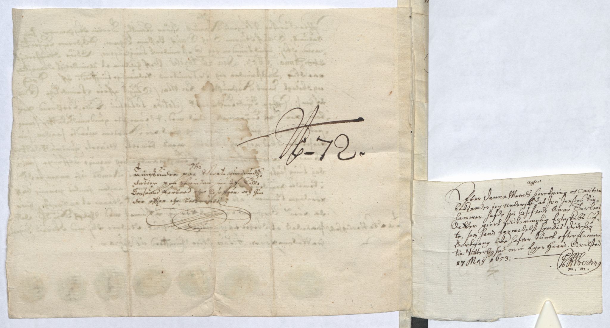 Rentekammeret inntil 1814, Reviderte regnskaper, Lensregnskaper, AV/RA-EA-5023/R/Rb/Rbw/L0108: Trondheim len, 1652-1653