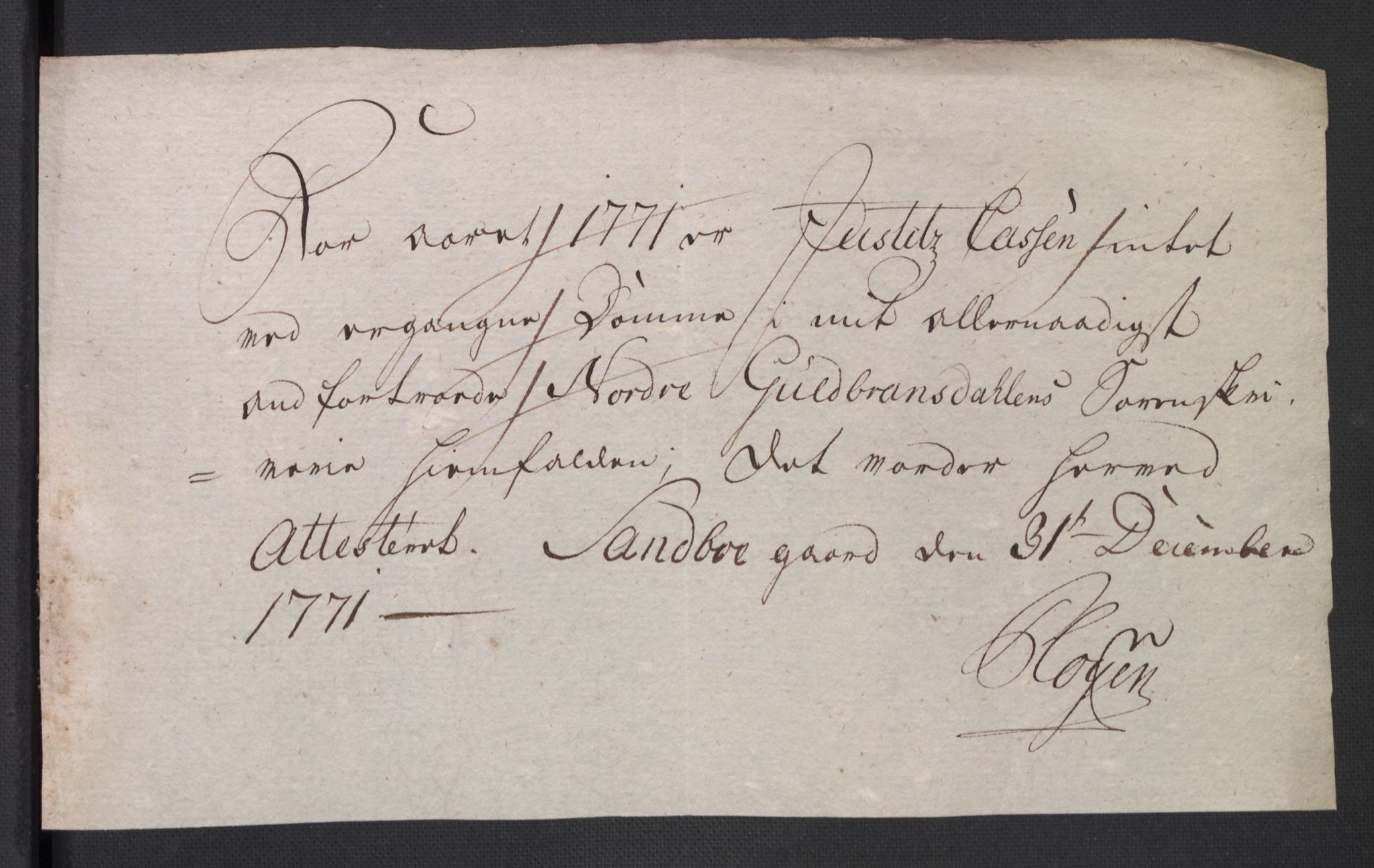 Rentekammeret inntil 1814, Reviderte regnskaper, Mindre regnskaper, AV/RA-EA-4068/Rb/L0014: Opplands amt, 1771-1779, s. 188