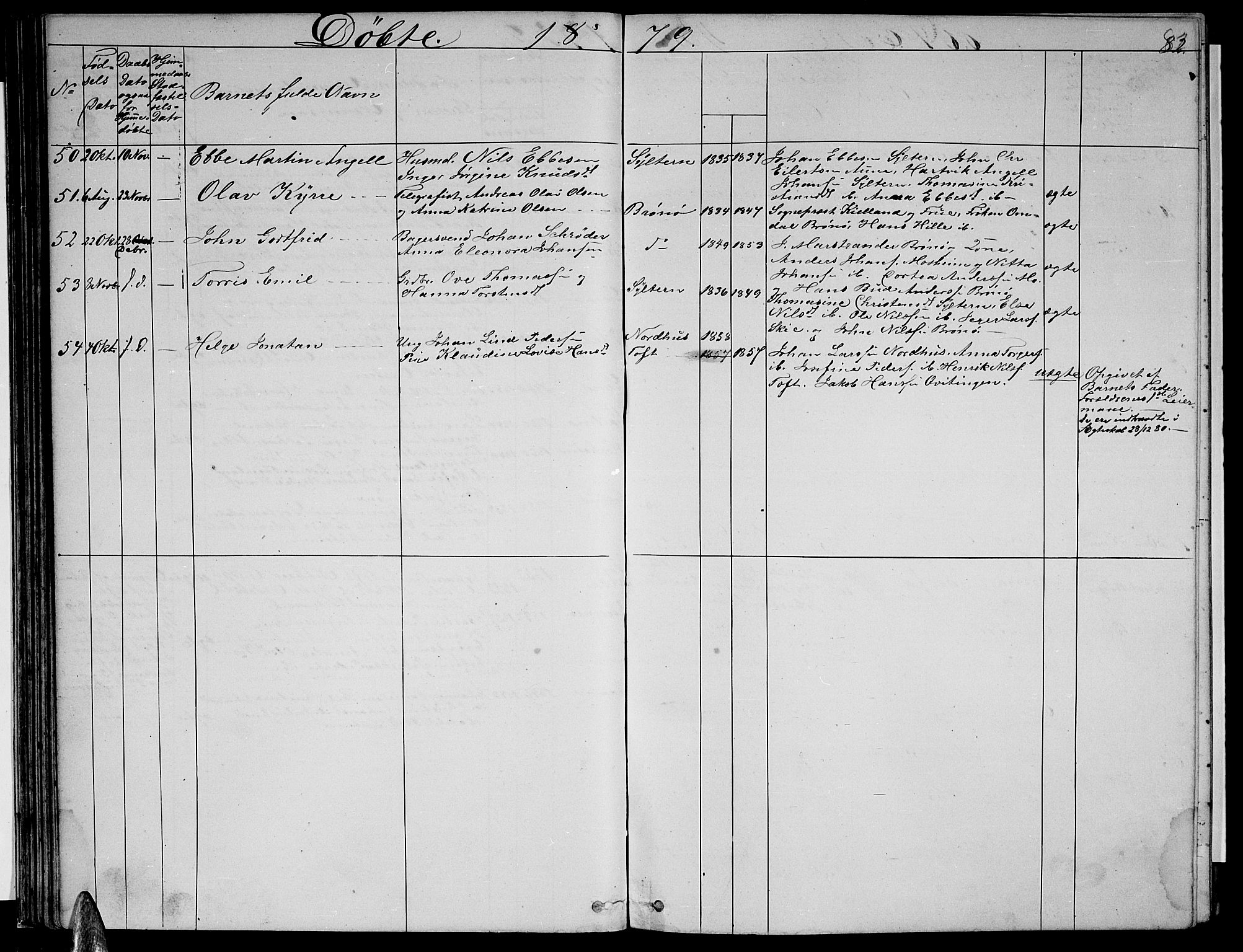 Ministerialprotokoller, klokkerbøker og fødselsregistre - Nordland, AV/SAT-A-1459/813/L0212: Klokkerbok nr. 813C04, 1864-1886, s. 82