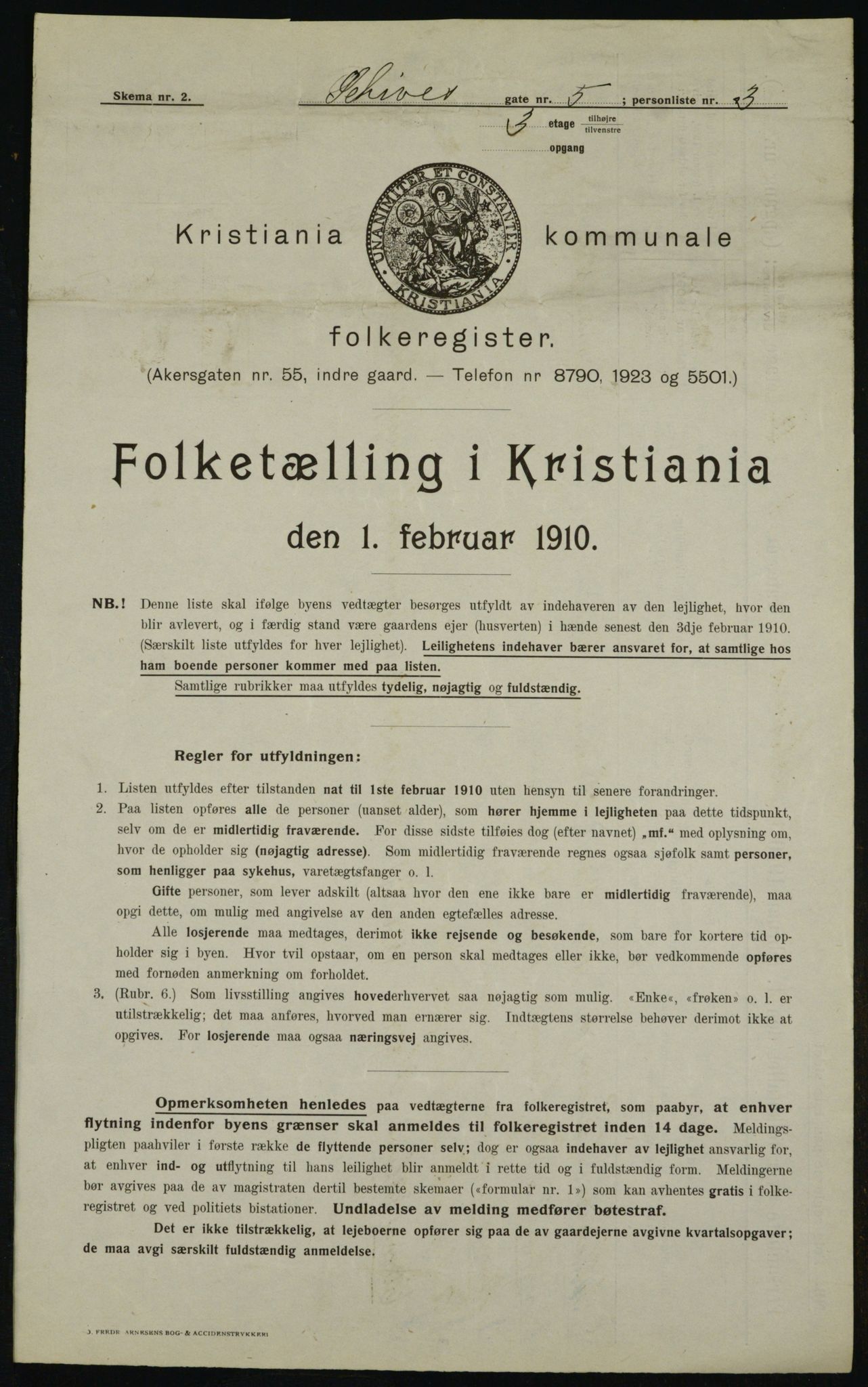 OBA, Kommunal folketelling 1.2.1910 for Kristiania, 1910, s. 85612