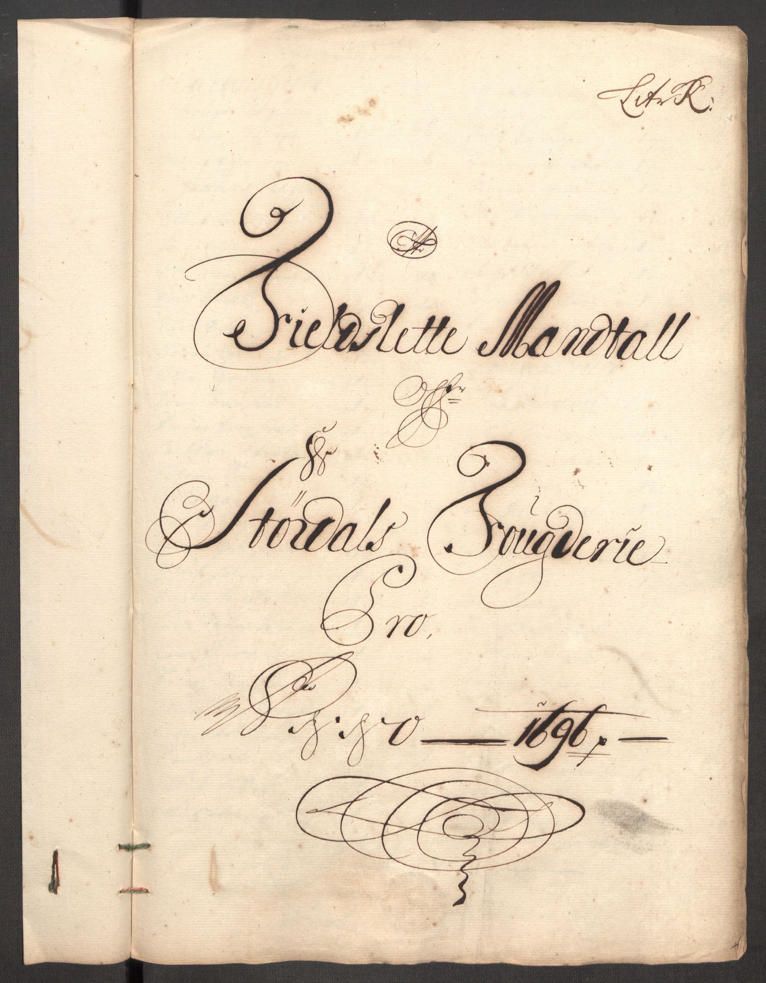 Rentekammeret inntil 1814, Reviderte regnskaper, Fogderegnskap, RA/EA-4092/R62/L4188: Fogderegnskap Stjørdal og Verdal, 1696, s. 131