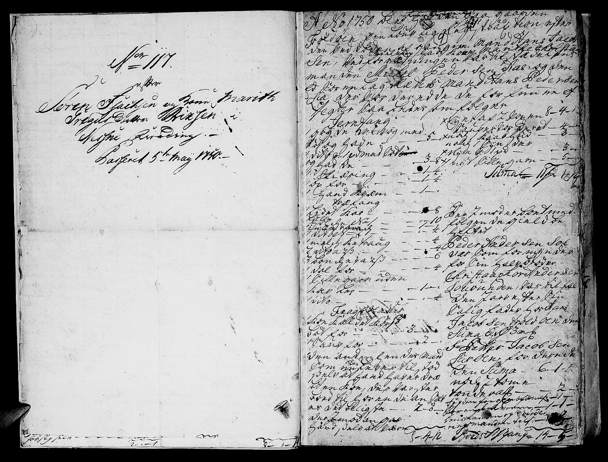 Helgeland sorenskriveri, AV/SAT-A-0004/3/3A/L0021: Konseptprotokoll 6, 1750, s. 8b-9a