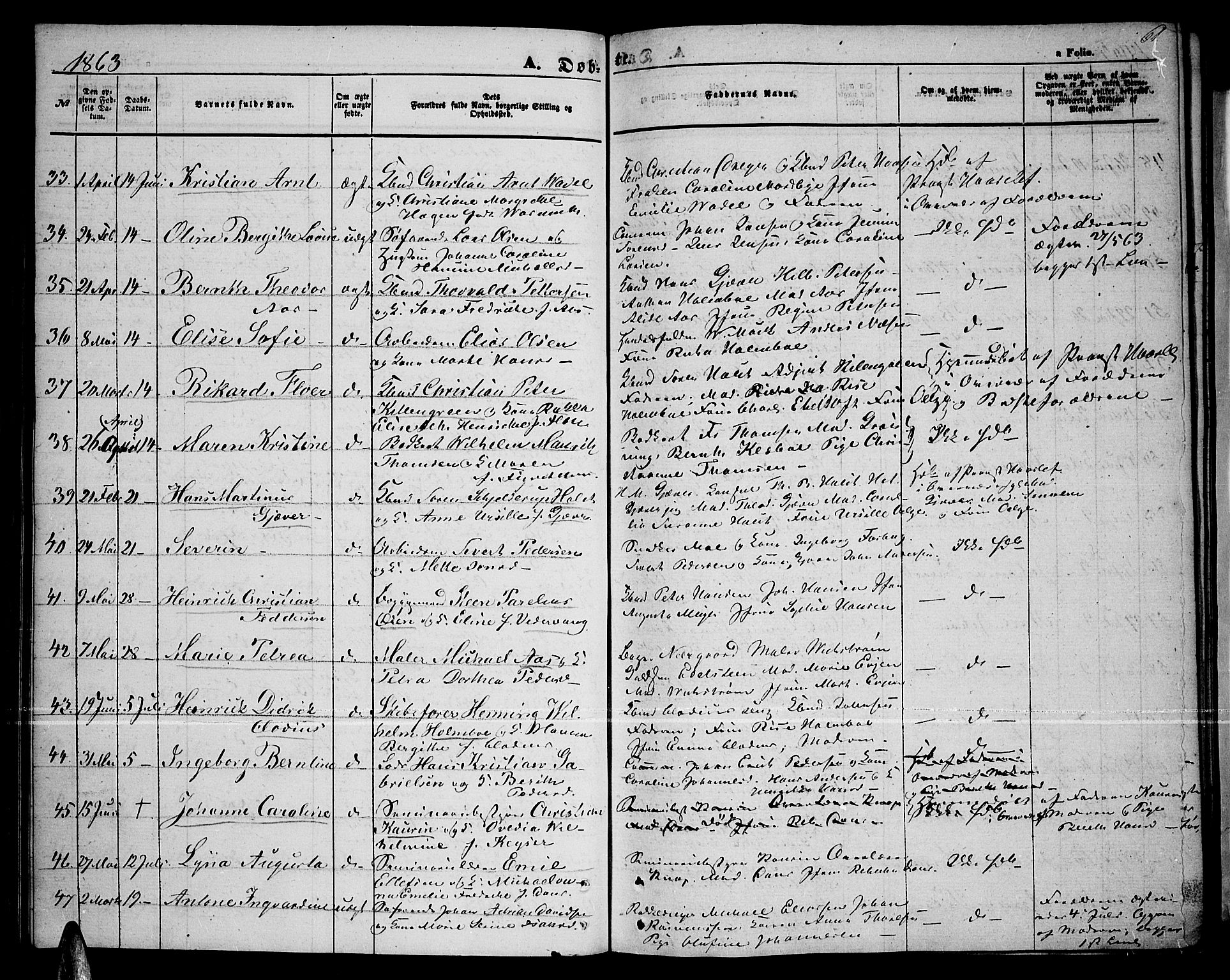 Tromsø sokneprestkontor/stiftsprosti/domprosti, AV/SATØ-S-1343/G/Gb/L0006klokker: Klokkerbok nr. 6, 1857-1866, s. 61