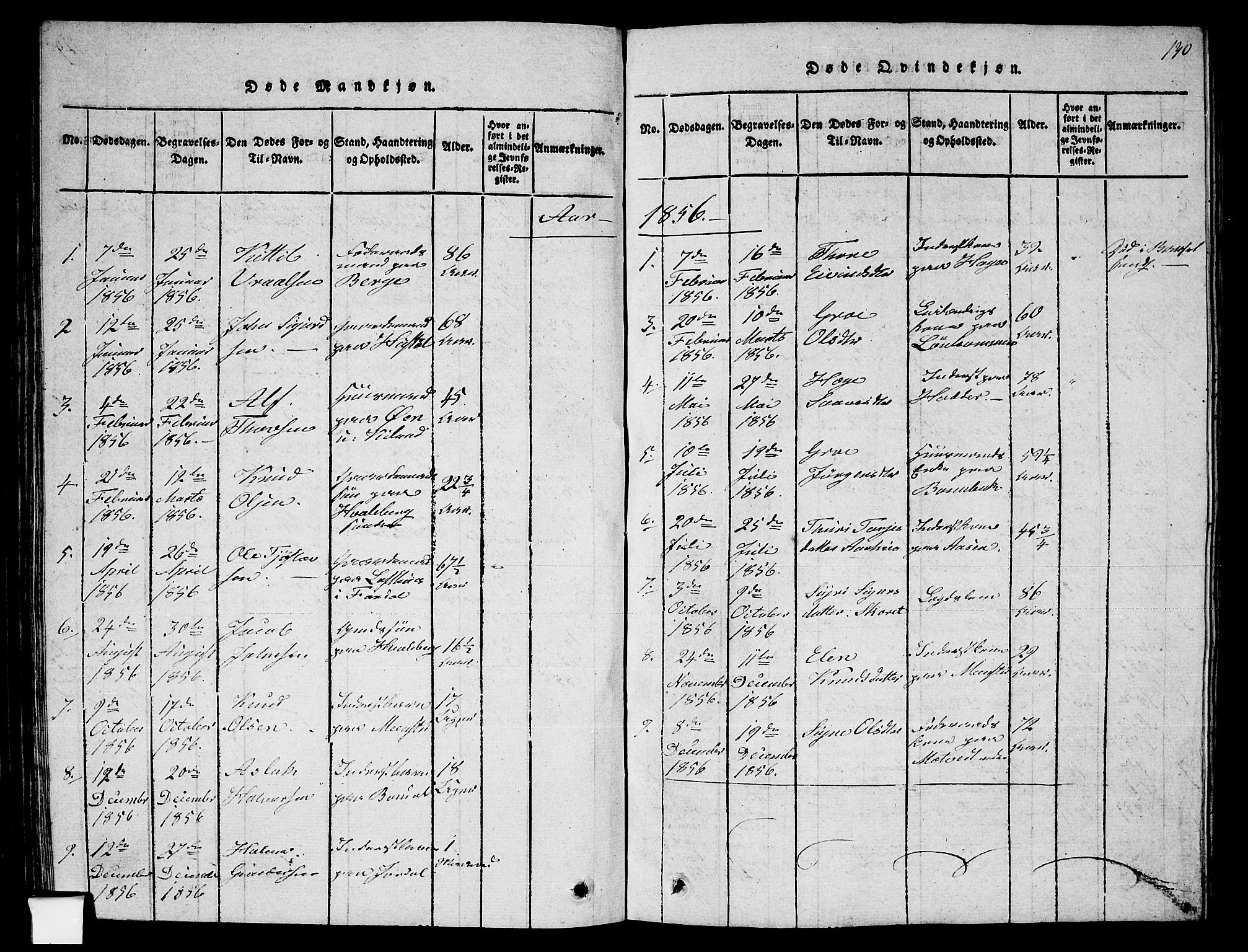 Fyresdal kirkebøker, AV/SAKO-A-263/G/Ga/L0002: Klokkerbok nr. I 2, 1815-1857, s. 130