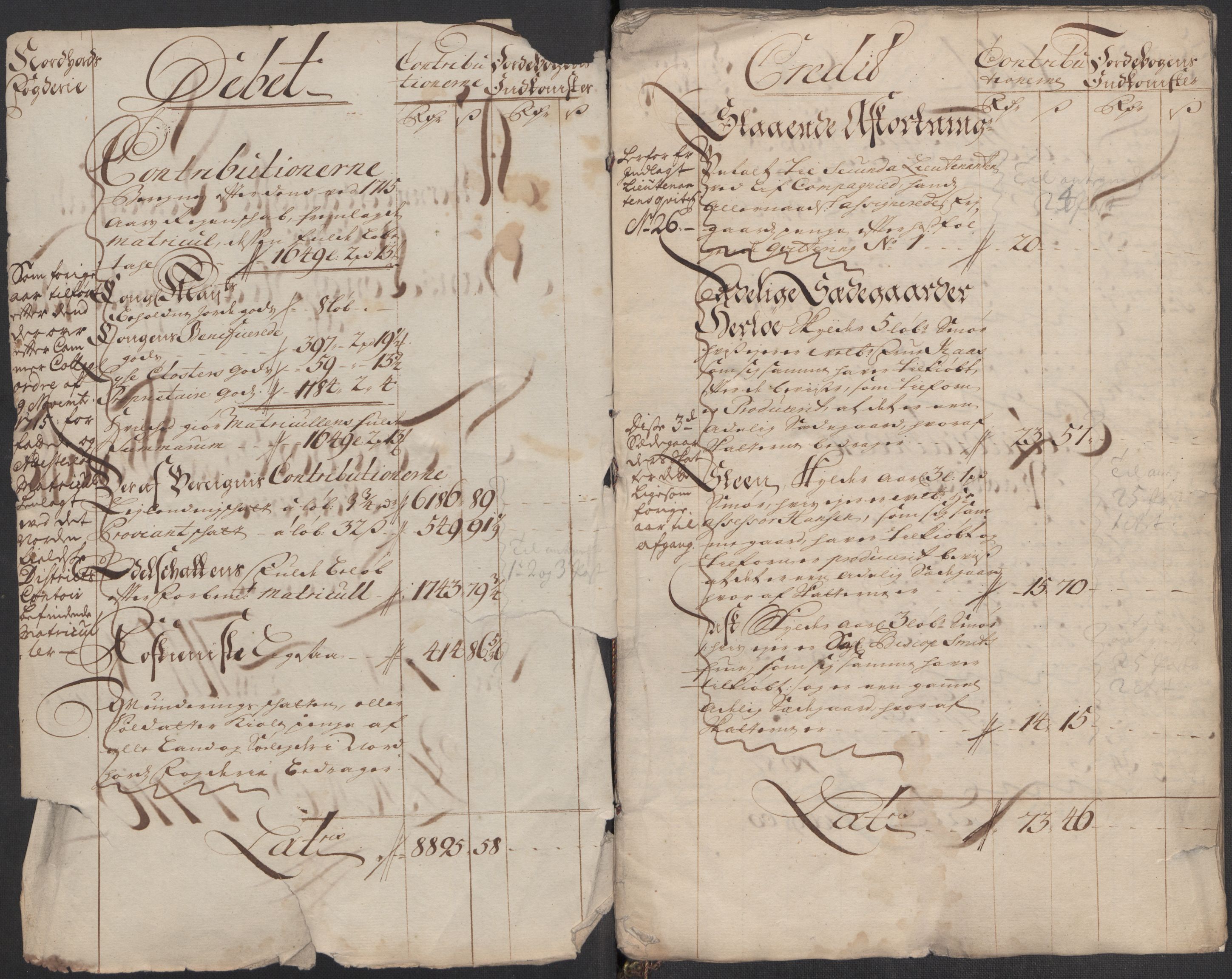 Rentekammeret inntil 1814, Reviderte regnskaper, Fogderegnskap, RA/EA-4092/R51/L3199: Fogderegnskap Nordhordland og Voss, 1716, s. 5