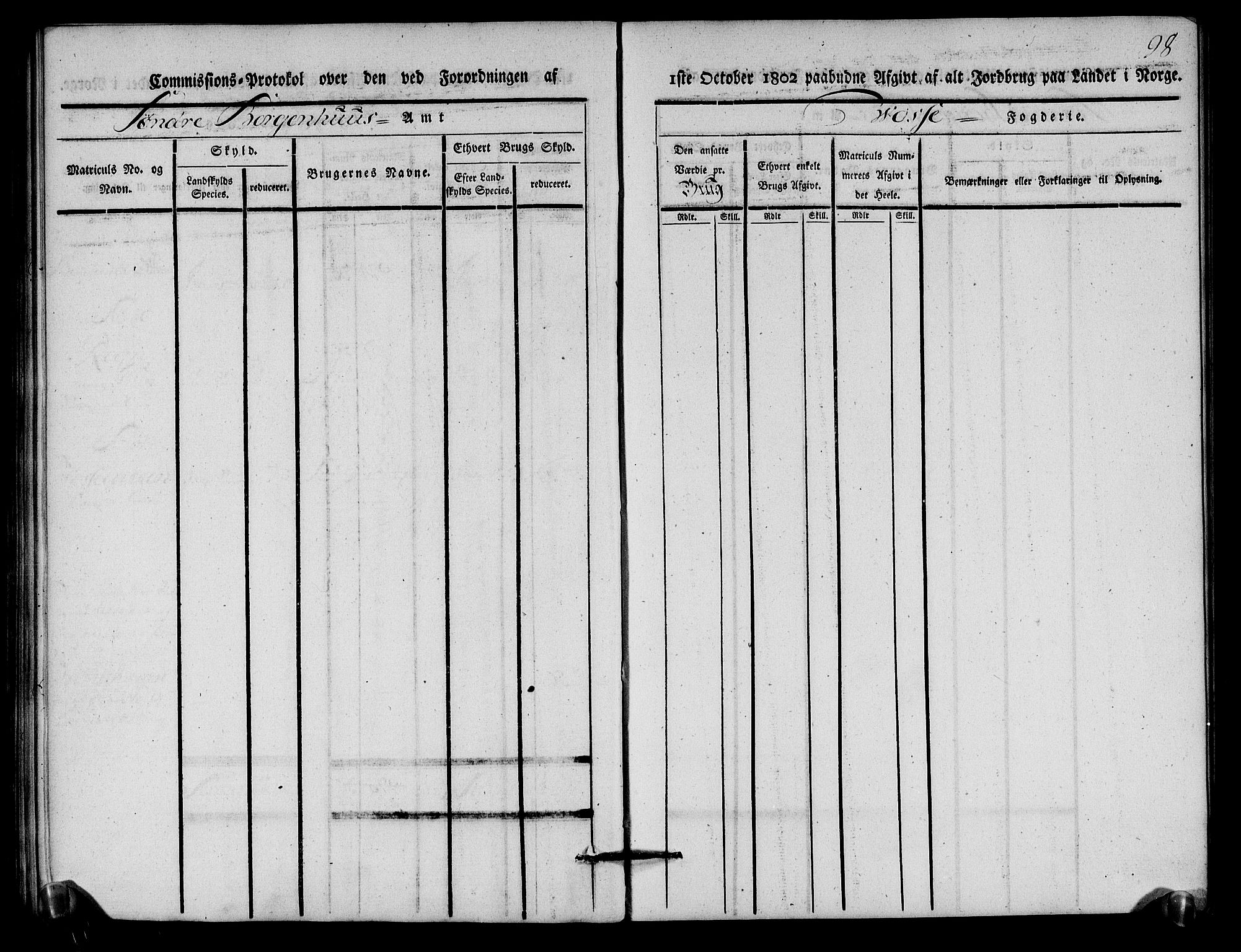 Rentekammeret inntil 1814, Realistisk ordnet avdeling, AV/RA-EA-4070/N/Ne/Nea/L0112: Nordhordland og Voss fogderi. Kommisjonsprotokoll for Voss, 1803, s. 100