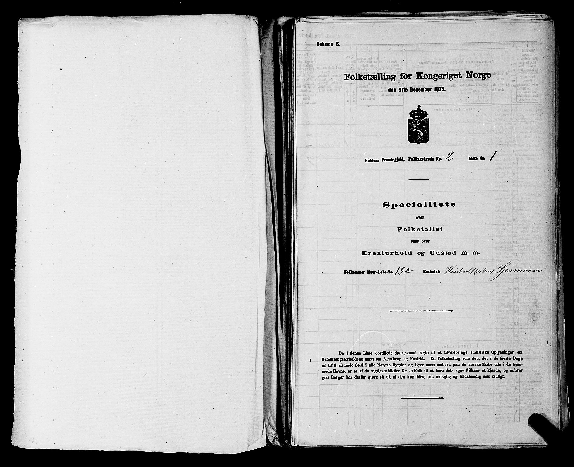 SAKO, Folketelling 1875 for 0819P Holla prestegjeld, 1875, s. 133