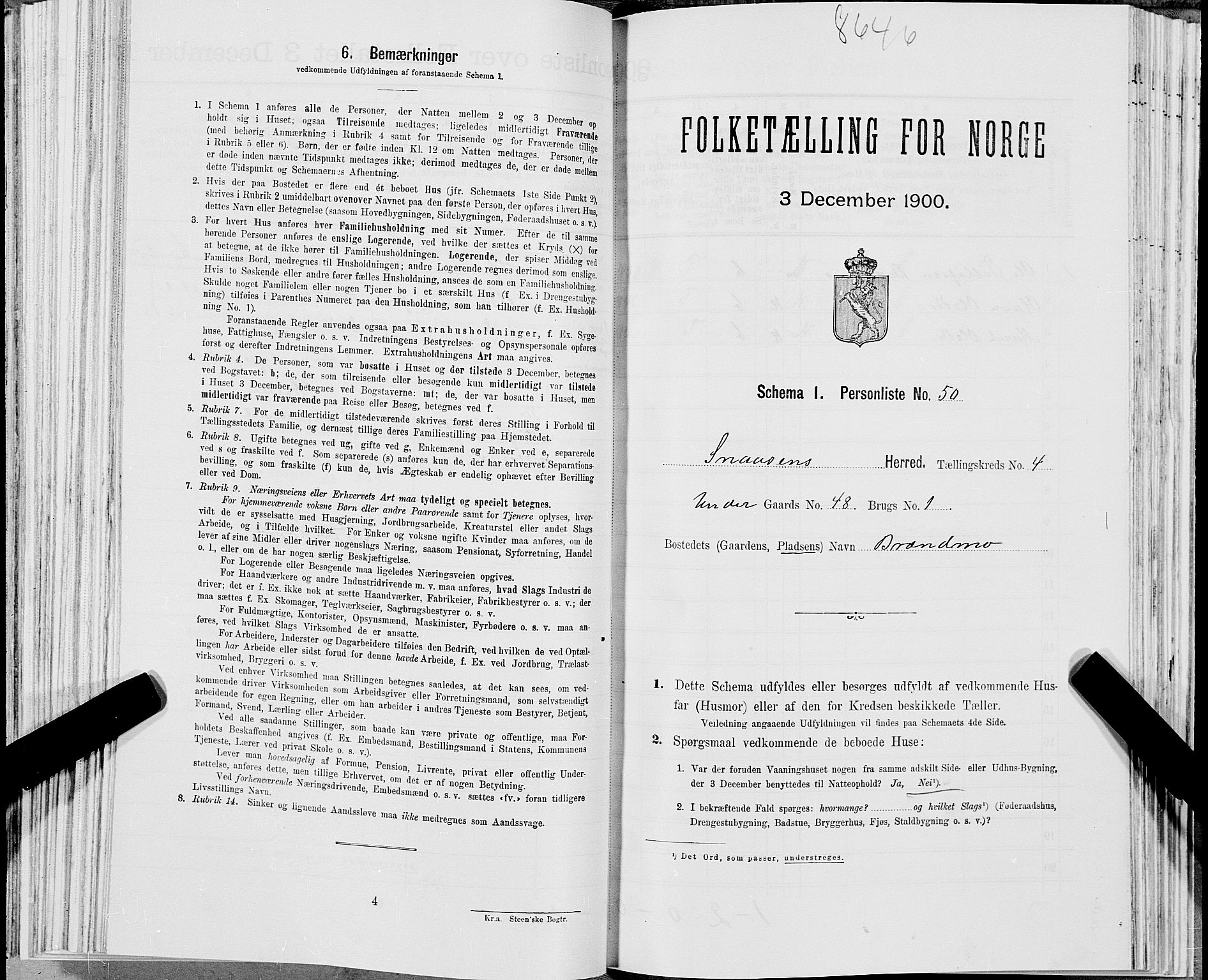 SAT, Folketelling 1900 for 1736 Snåsa herred, 1900, s. 987