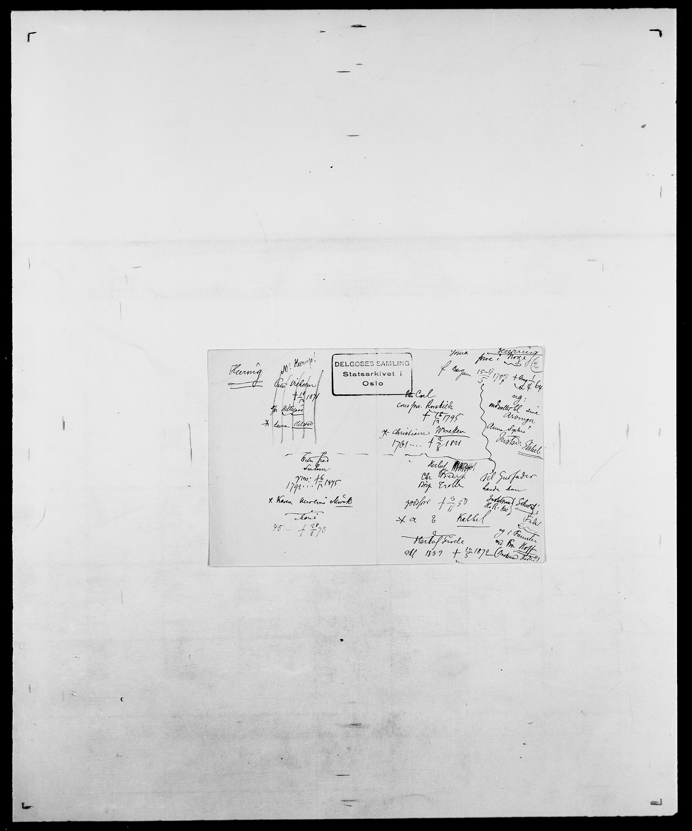 Delgobe, Charles Antoine - samling, AV/SAO-PAO-0038/D/Da/L0016: Hamborg - Hektoen, s. 701