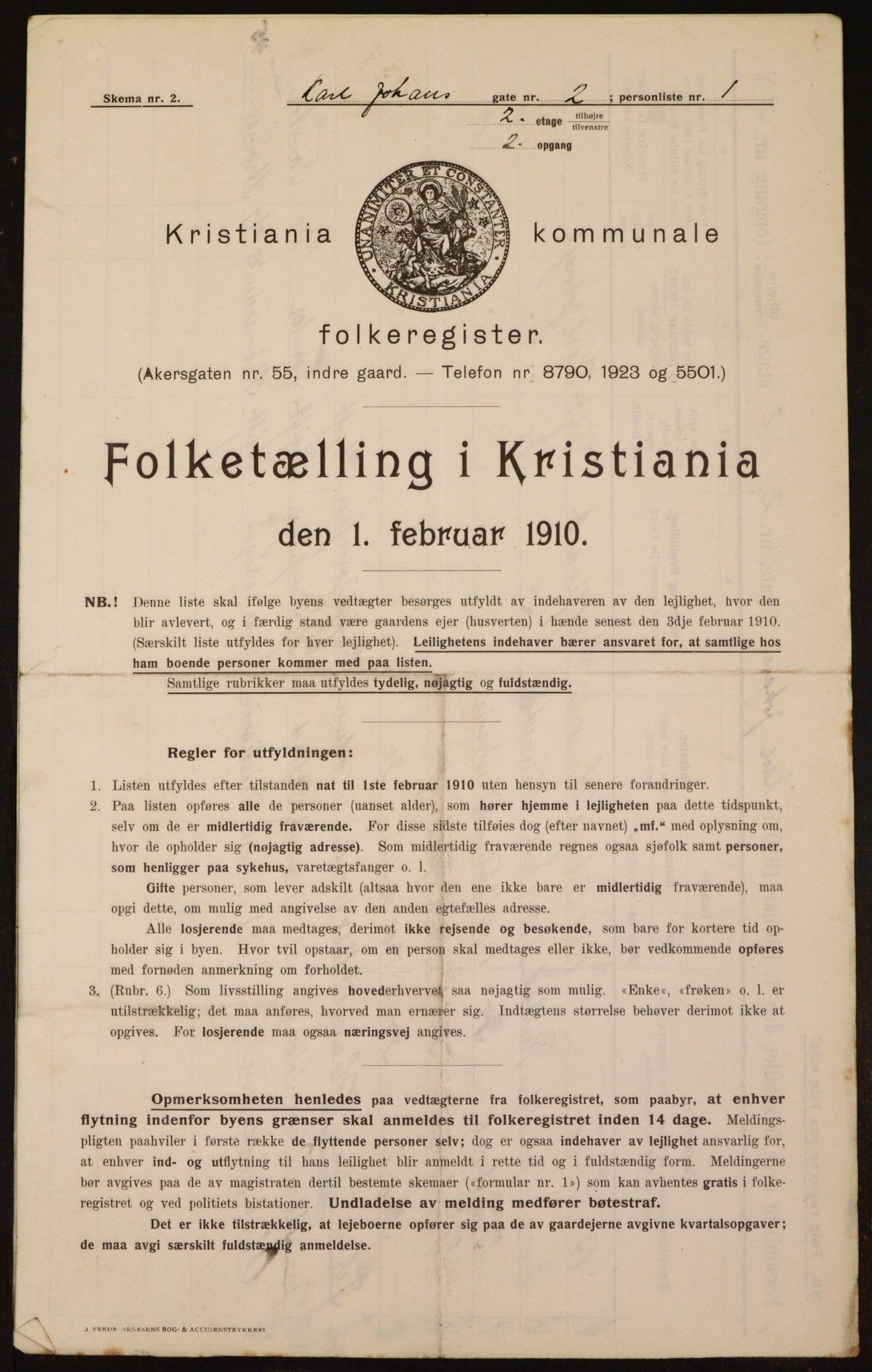 OBA, Kommunal folketelling 1.2.1910 for Kristiania, 1910, s. 47278