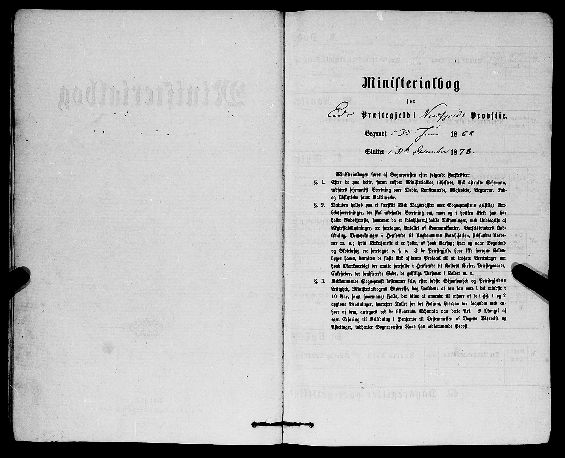 Eid sokneprestembete, SAB/A-82301/H/Haa/Haaa/L0010: Ministerialbok nr. A 10, 1867-1878