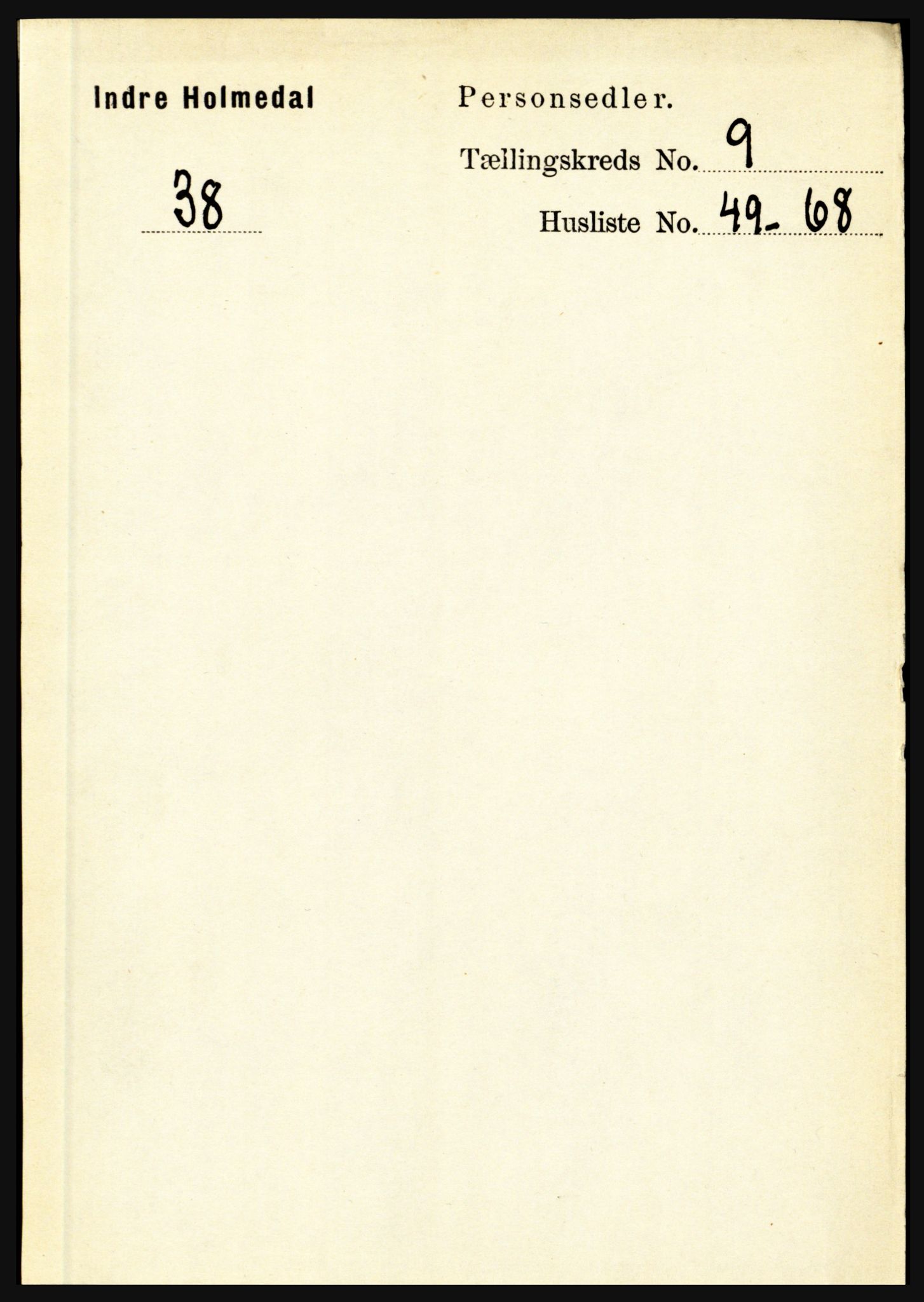 RA, Folketelling 1891 for 1430 Indre Holmedal herred, 1891, s. 4350